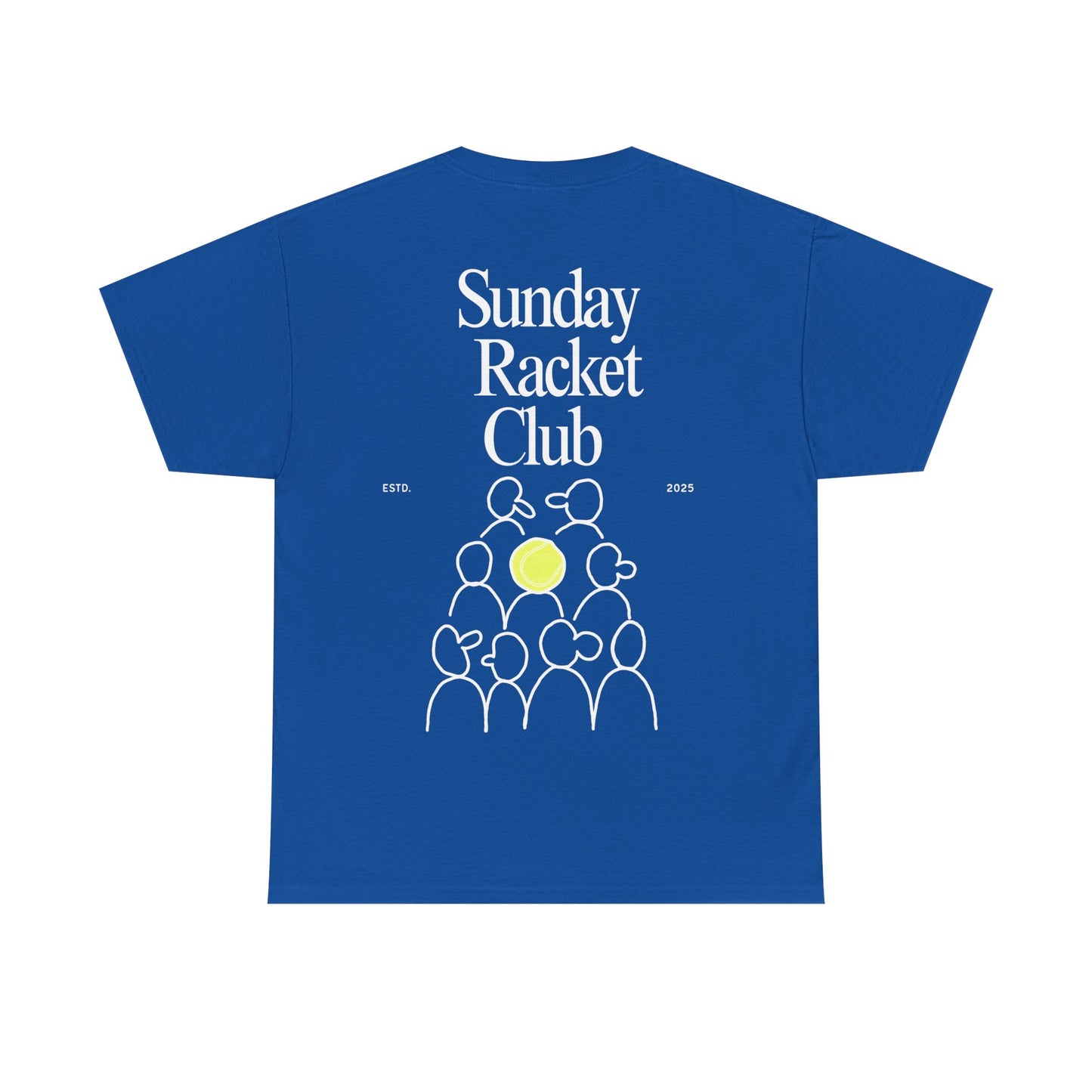 Sunday Racket Club Tee, Unisex Cotton Tee, Casual Everyday Wear