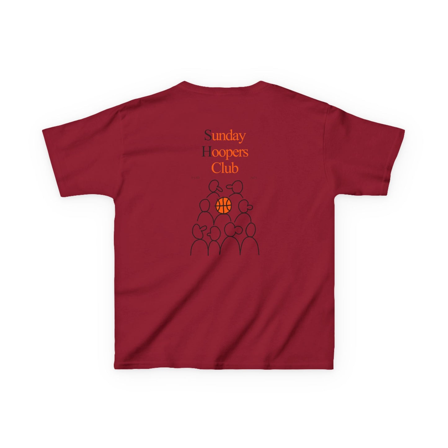 Kids "Sunday Hoopers Club" Tee, Unisex Cotton Tee, Casual Everyday Wear