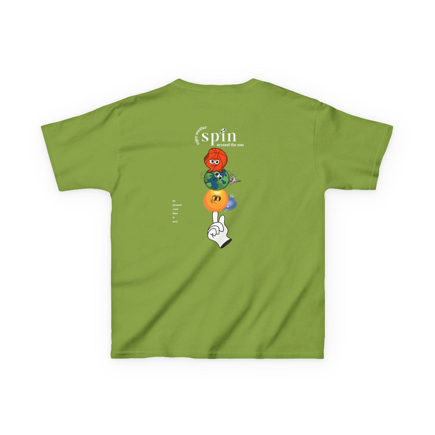 Kids "Be Present" Tee, Unisex Cotton Tee, Casual Everyday Wear