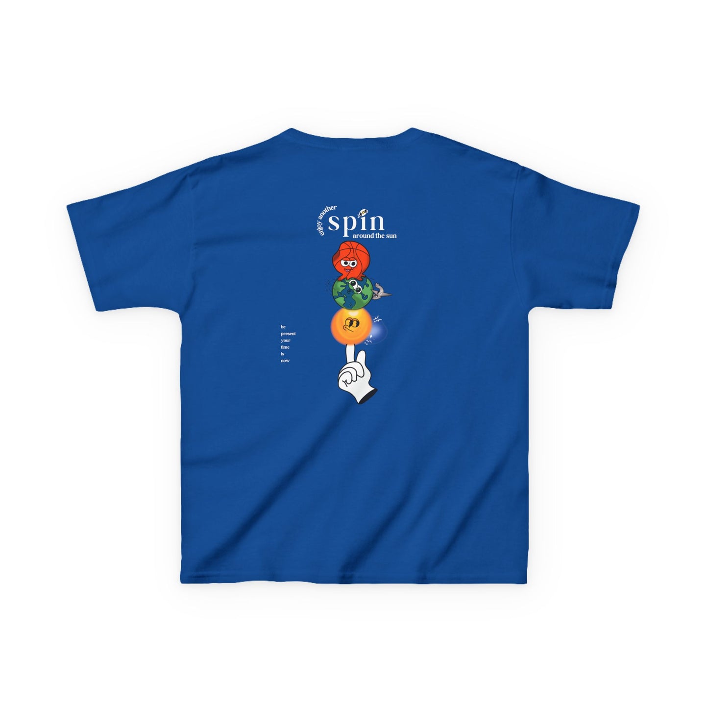 Kids "Be Present" Tee, Unisex Cotton Tee, Casual Everyday Wear