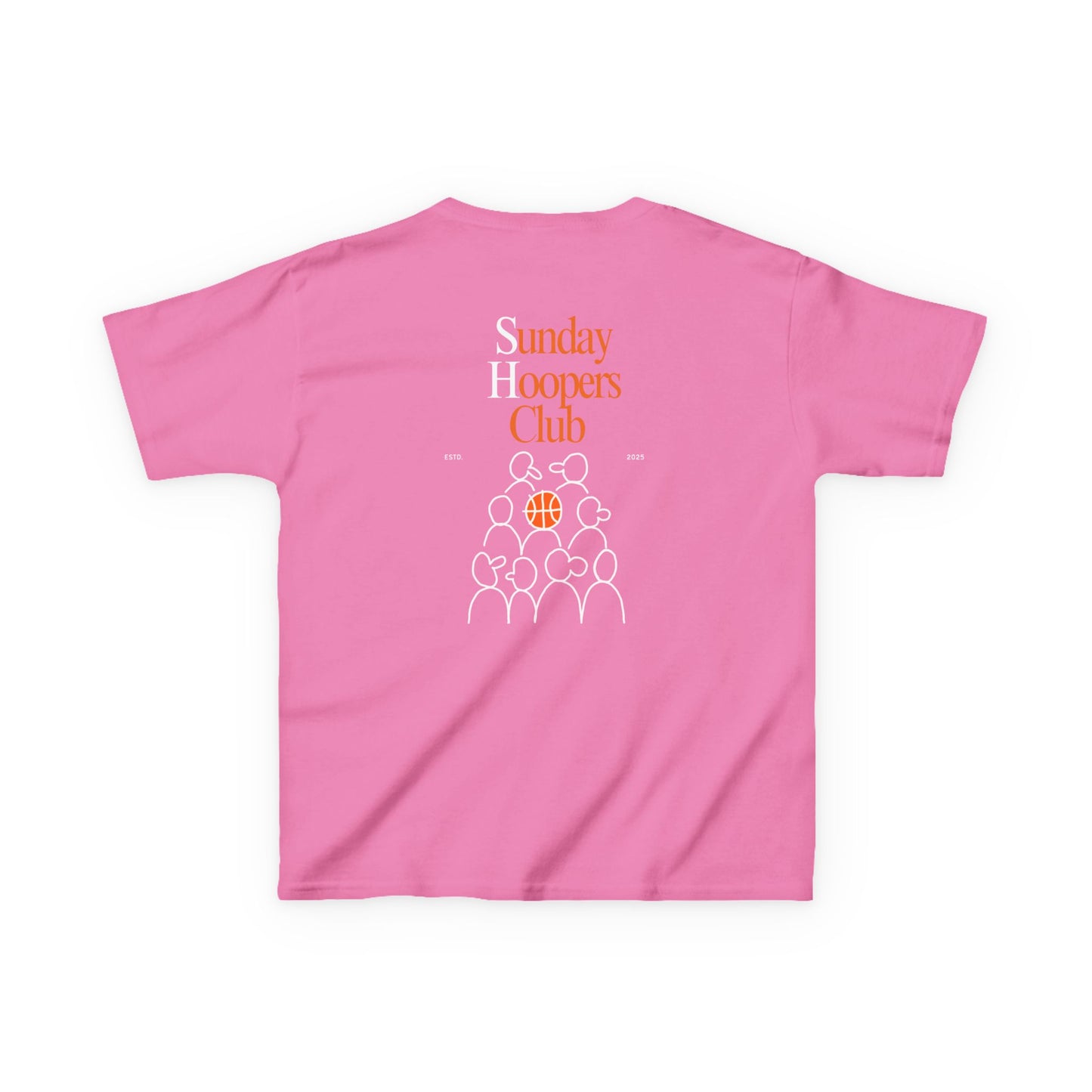 Kids "Sunday Hoopers Club" Tee, Unisex Cotton Tee, Casual Everyday Wear