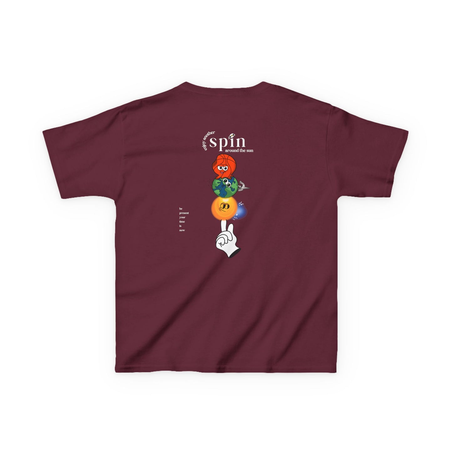 Kids "Be Present" Tee, Unisex Cotton Tee, Casual Everyday Wear