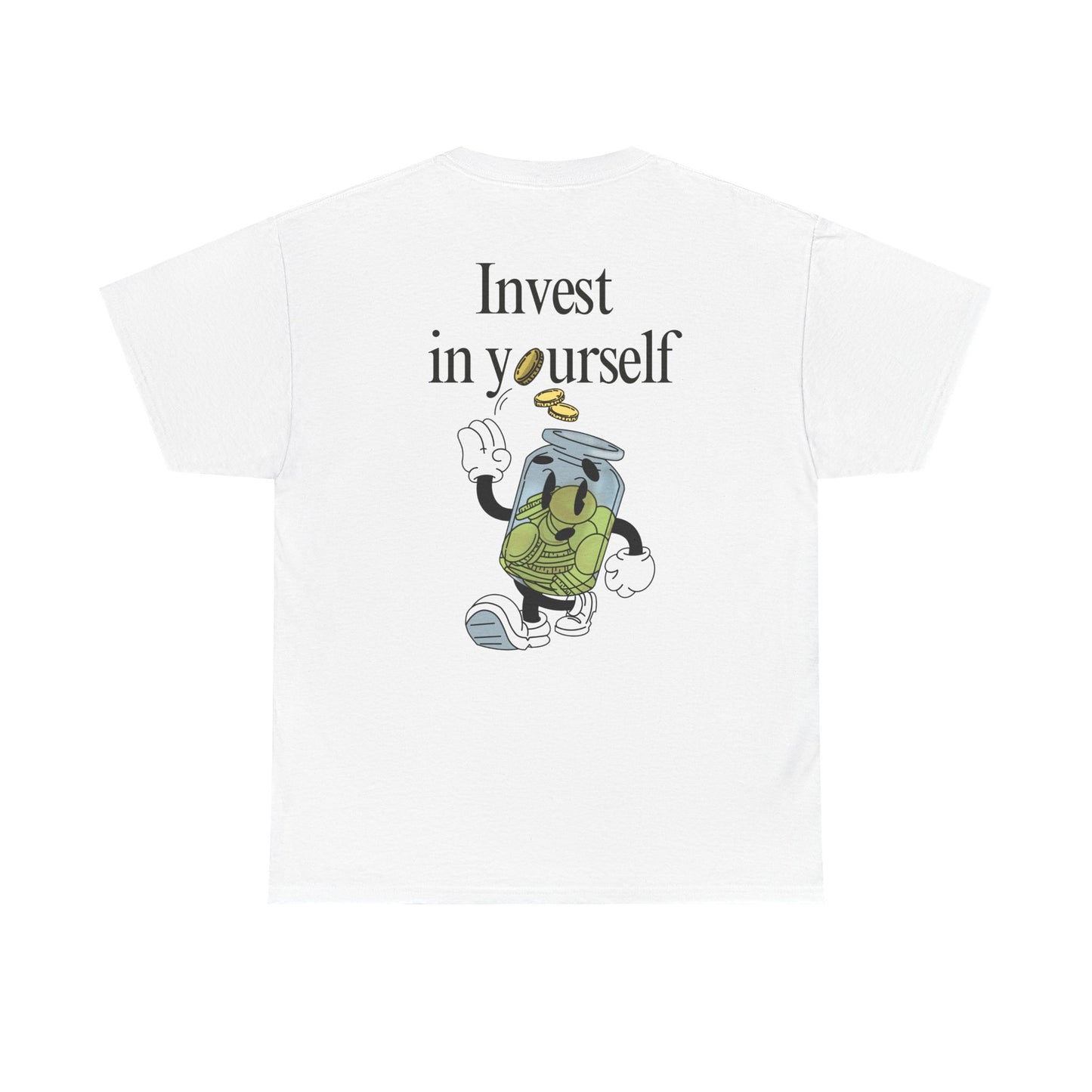 "Invest in Yourself" Tee, Unisex Cotton Tee, Casual Everyday Wear