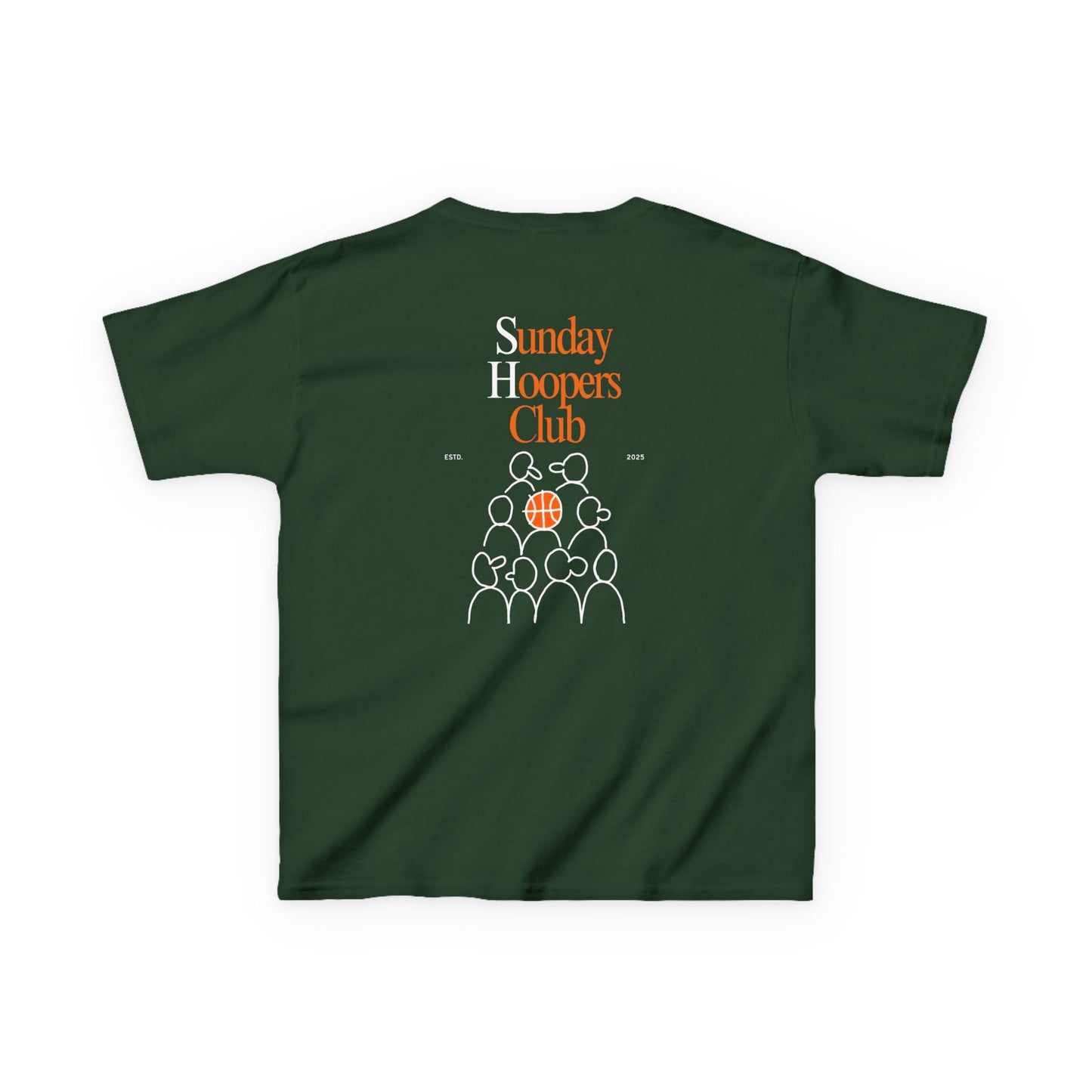 Kids "Sunday Hoopers Club" Tee, Unisex Cotton Tee, Casual Everyday Wear