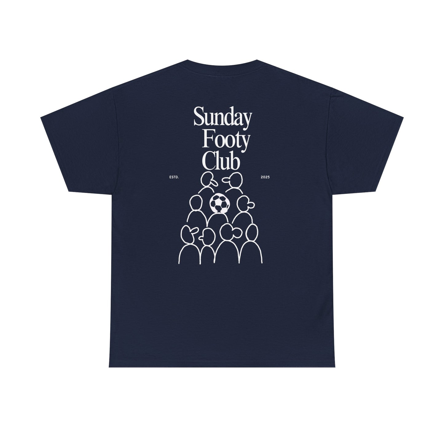 Sunday Footy Club Tee, Unisex Cotton Tee, Casual Everyday Wear