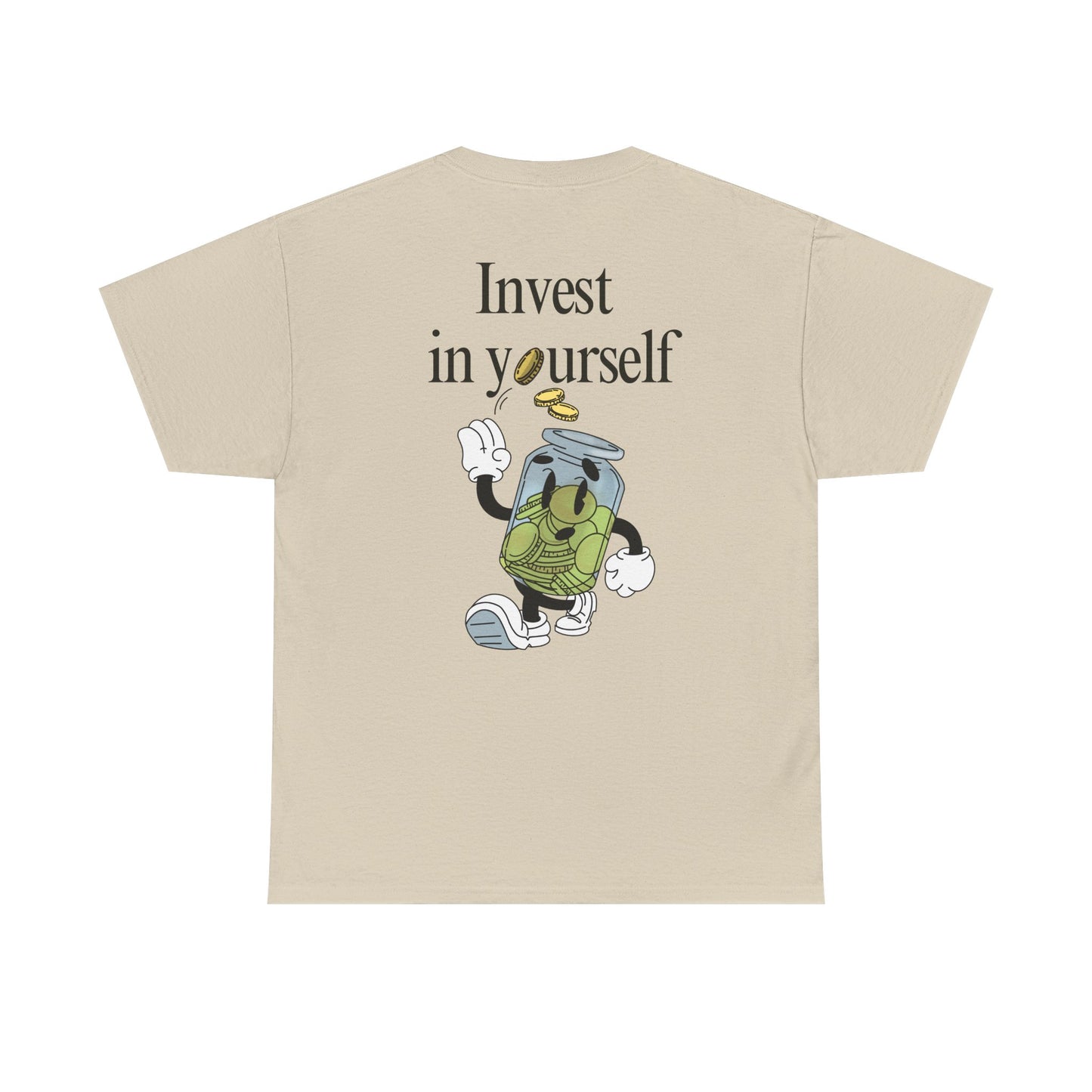 "Invest in Yourself" Tee, Unisex Cotton Tee, Casual Everyday Wear