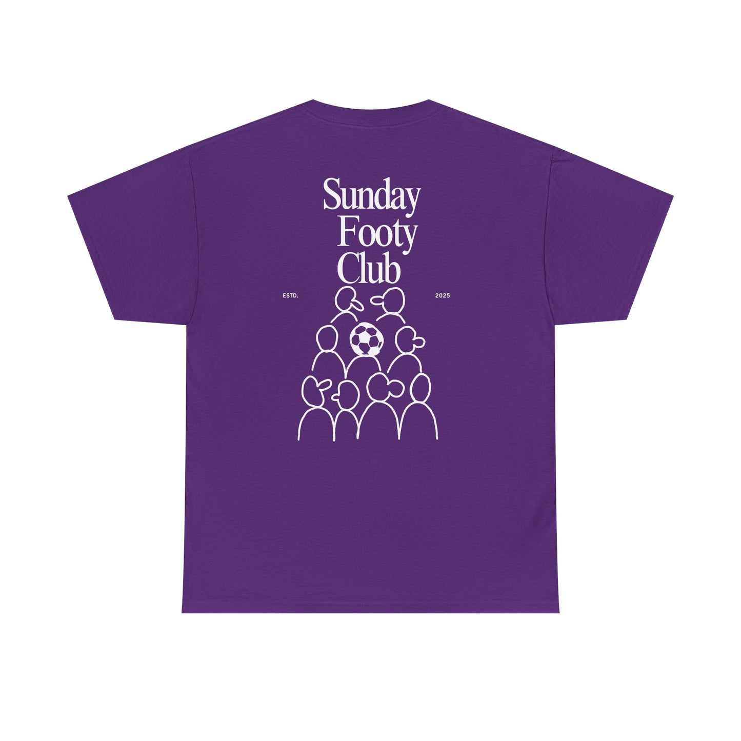 Sunday Footy Club Tee, Unisex Cotton Tee, Casual Everyday Wear