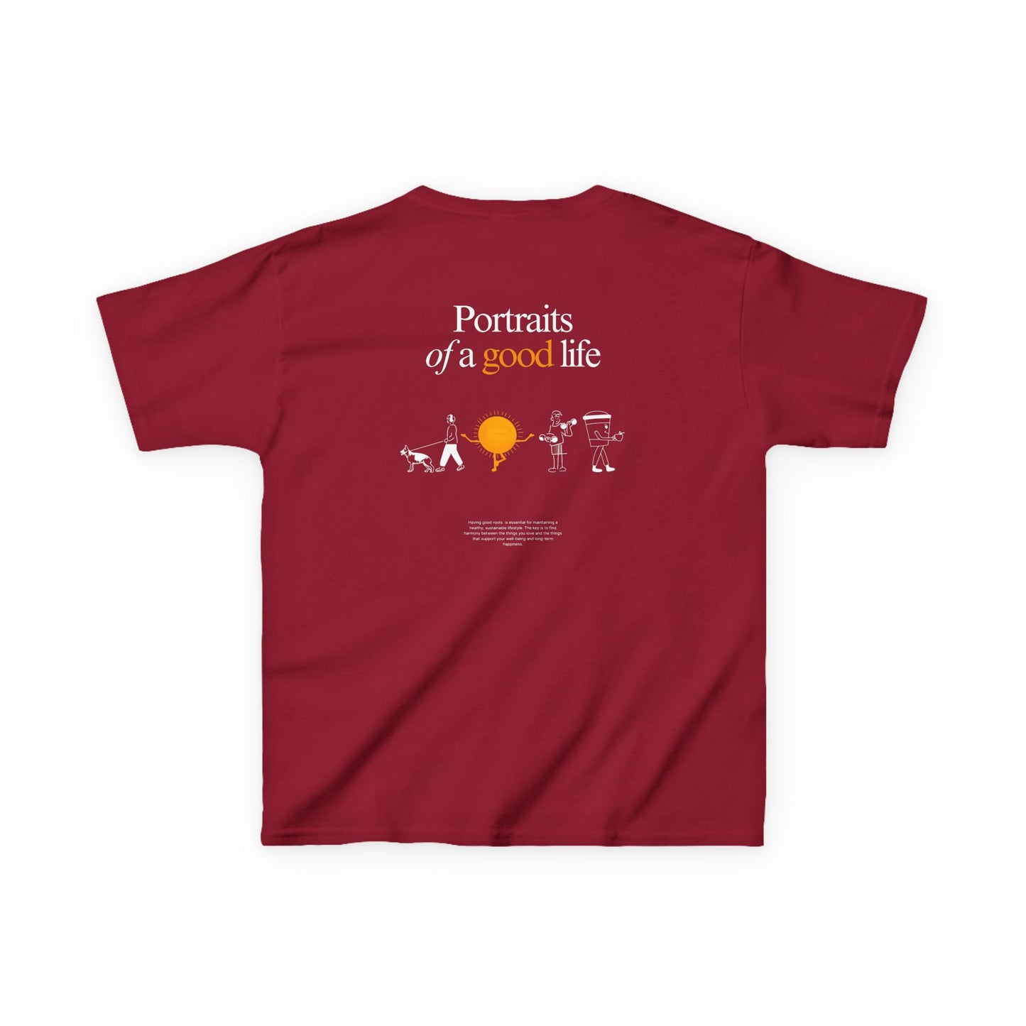 Kids "Portraits of a Good Life" Tee, Unisex Cotton Tee, Casual Everyday Wear