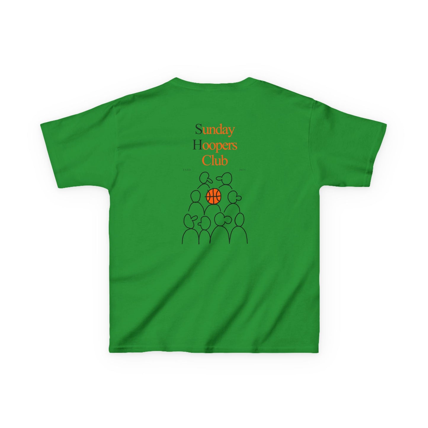 Kids "Sunday Hoopers Club" Tee, Unisex Cotton Tee, Casual Everyday Wear