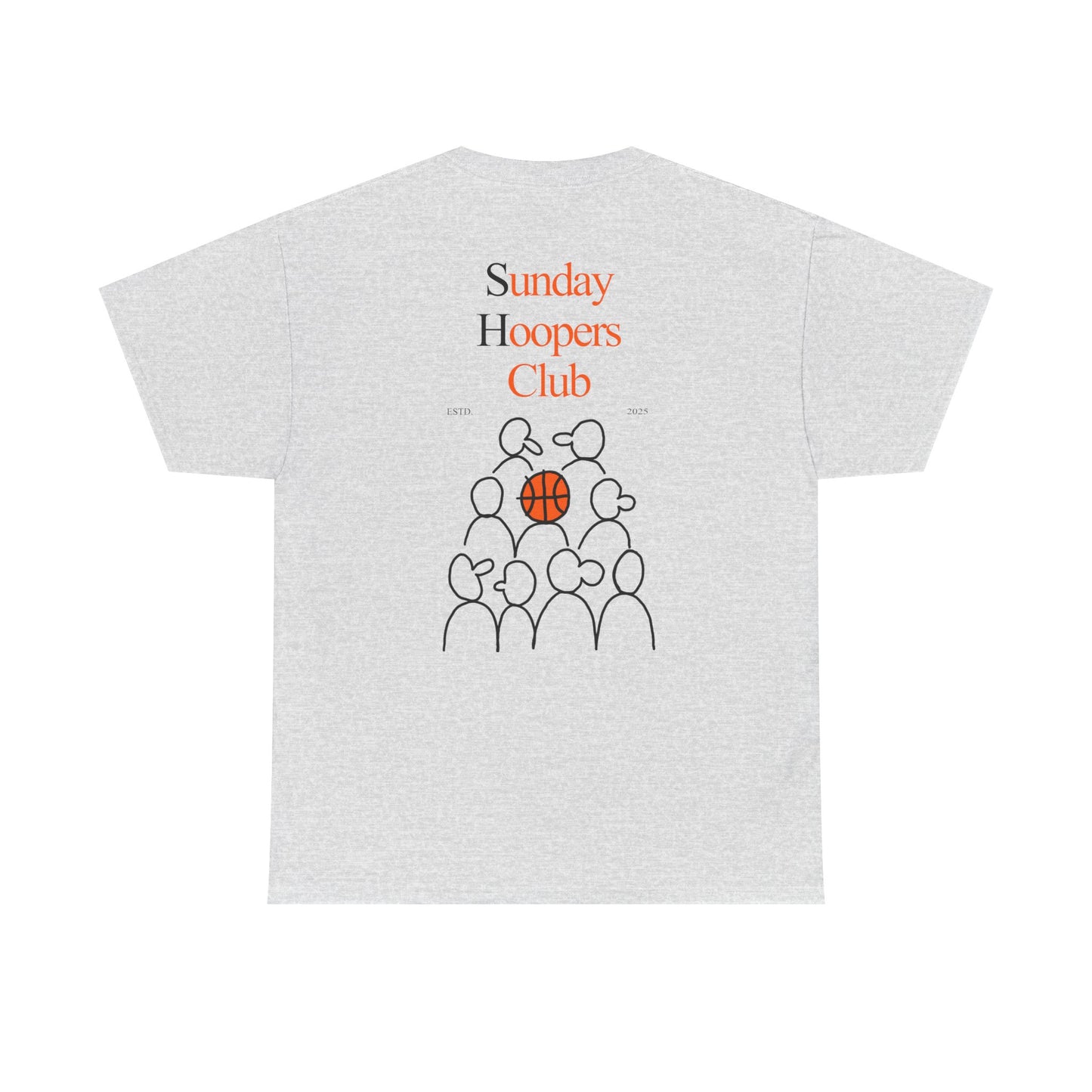 "Sunday Hoopers Club" Tee, Unisex Cotton Tee, Casual Everyday Wear