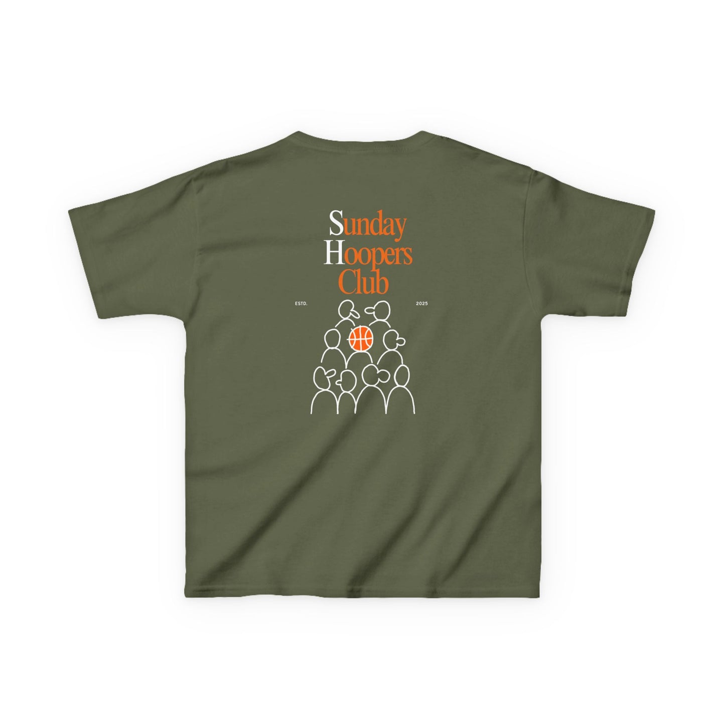 Kids "Sunday Hoopers Club" Tee, Unisex Cotton Tee, Casual Everyday Wear