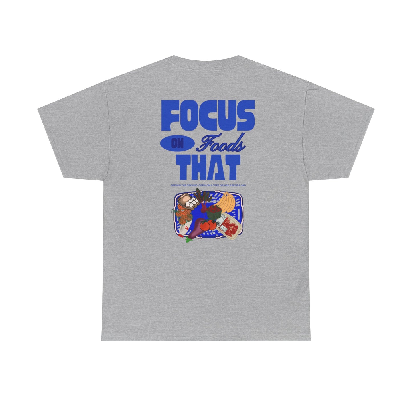 Focus on foods Tee, Unisex Cotton Tee, Casual Everyday Wear