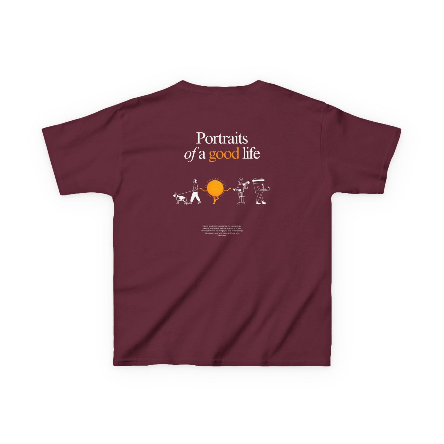 Kids "Portraits of a Good Life" Tee, Unisex Cotton Tee, Casual Everyday Wear