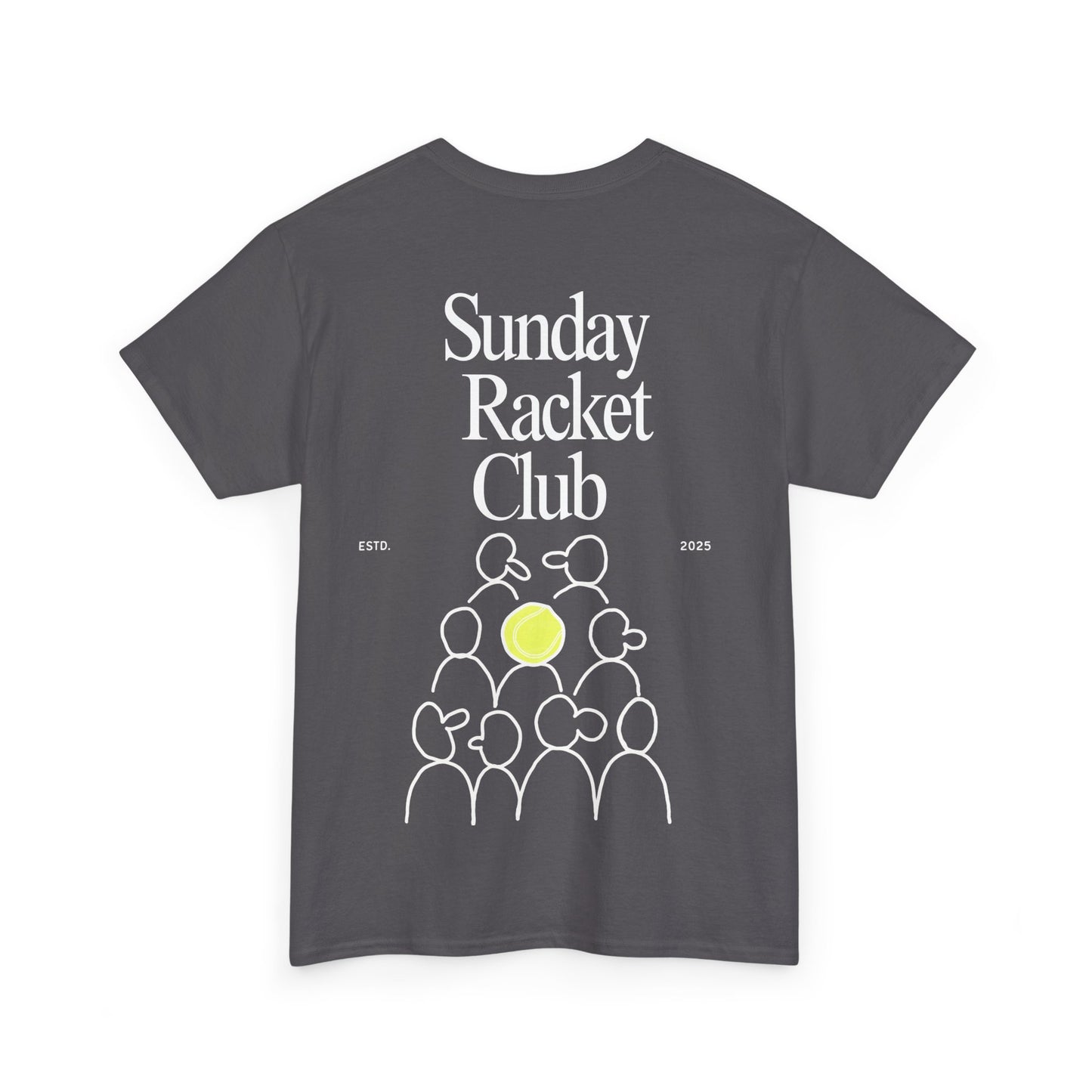Sunday Racket Club Tee, Unisex Cotton Tee, Casual Everyday Wear