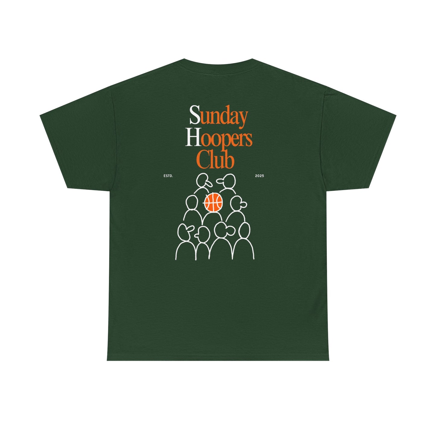 "Sunday Hoopers Club" Tee, Unisex Cotton Tee, Casual Everyday Wear