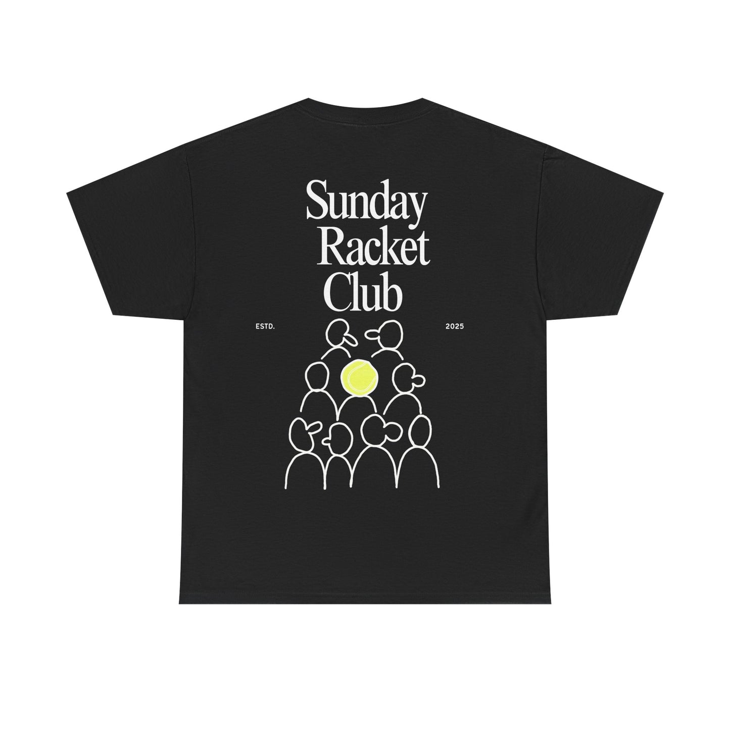 Sunday Racket Club Tee, Unisex Cotton Tee, Casual Everyday Wear