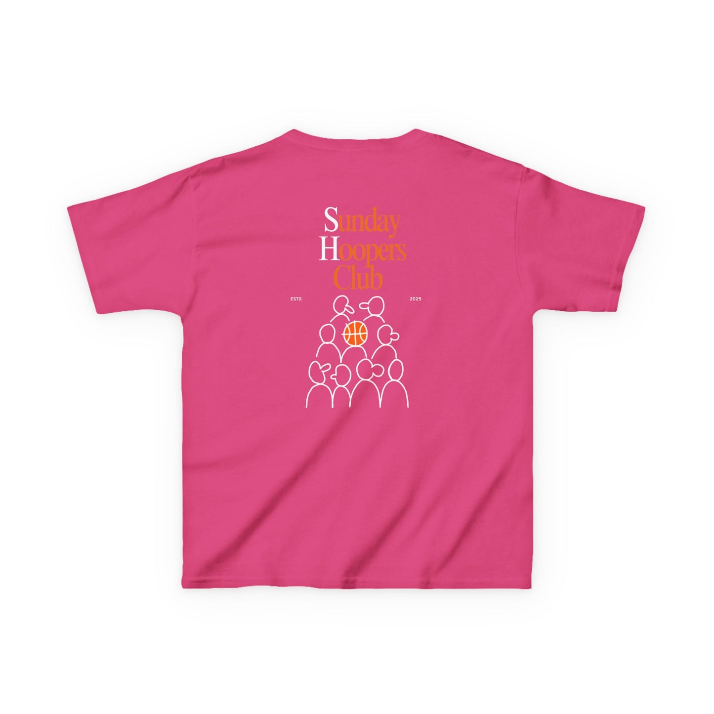 Kids "Sunday Hoopers Club" Tee, Unisex Cotton Tee, Casual Everyday Wear