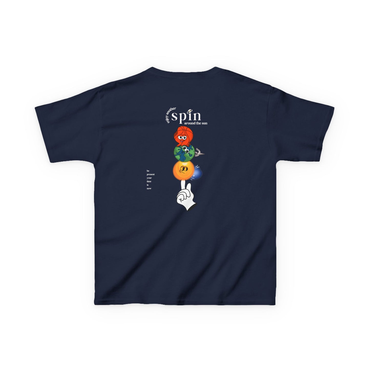 Kids "Be Present" Tee, Unisex Cotton Tee, Casual Everyday Wear
