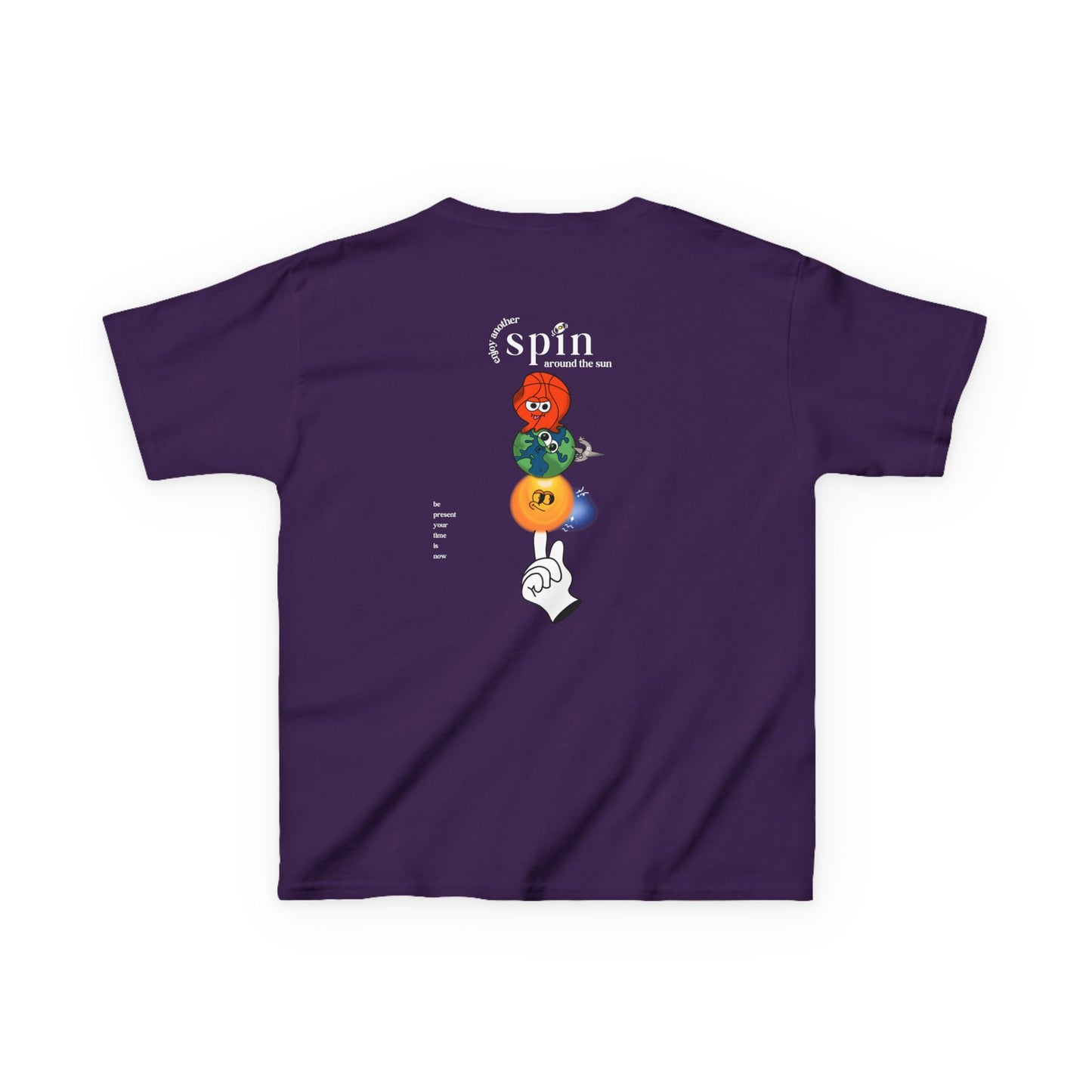 Kids "Be Present" Tee, Unisex Cotton Tee, Casual Everyday Wear