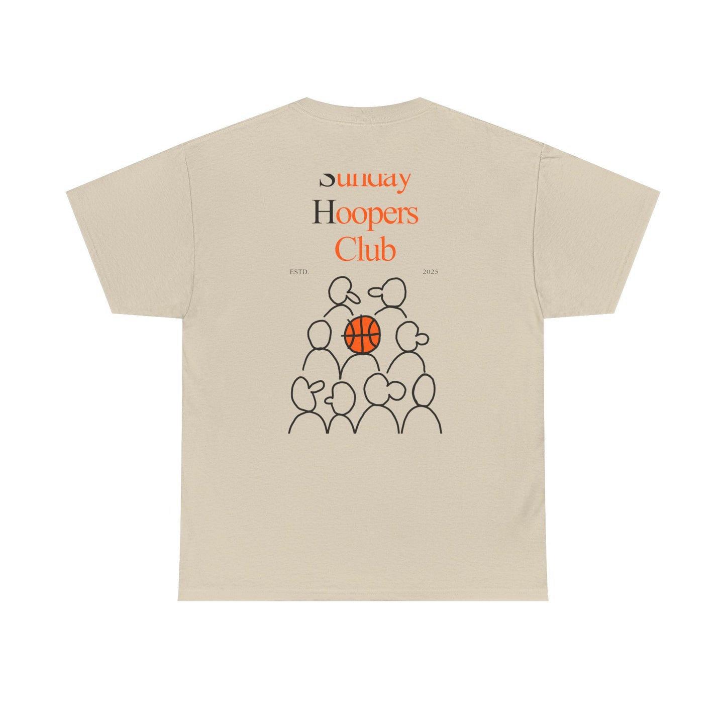 "Sunday Hoopers Club" Tee, Unisex Cotton Tee, Casual Everyday Wear