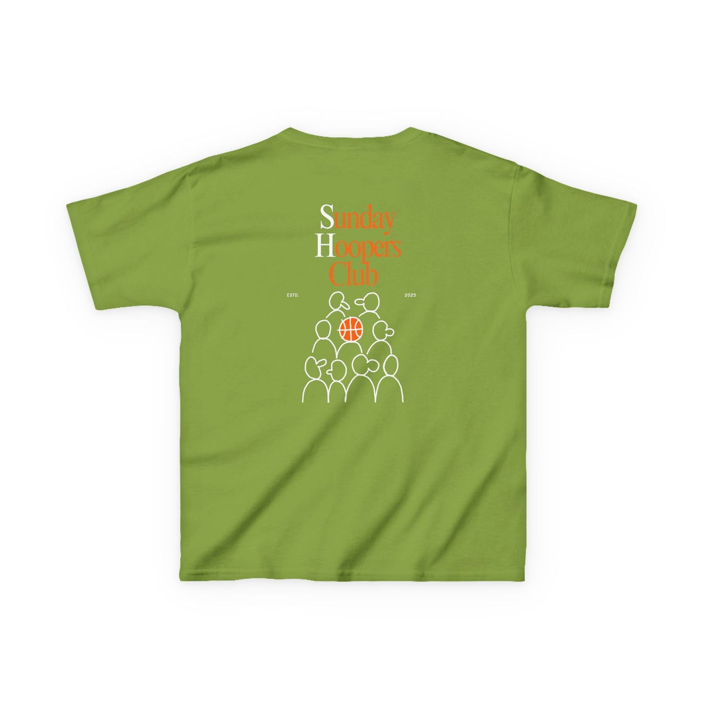 Kids "Sunday Hoopers Club" Tee, Unisex Cotton Tee, Casual Everyday Wear