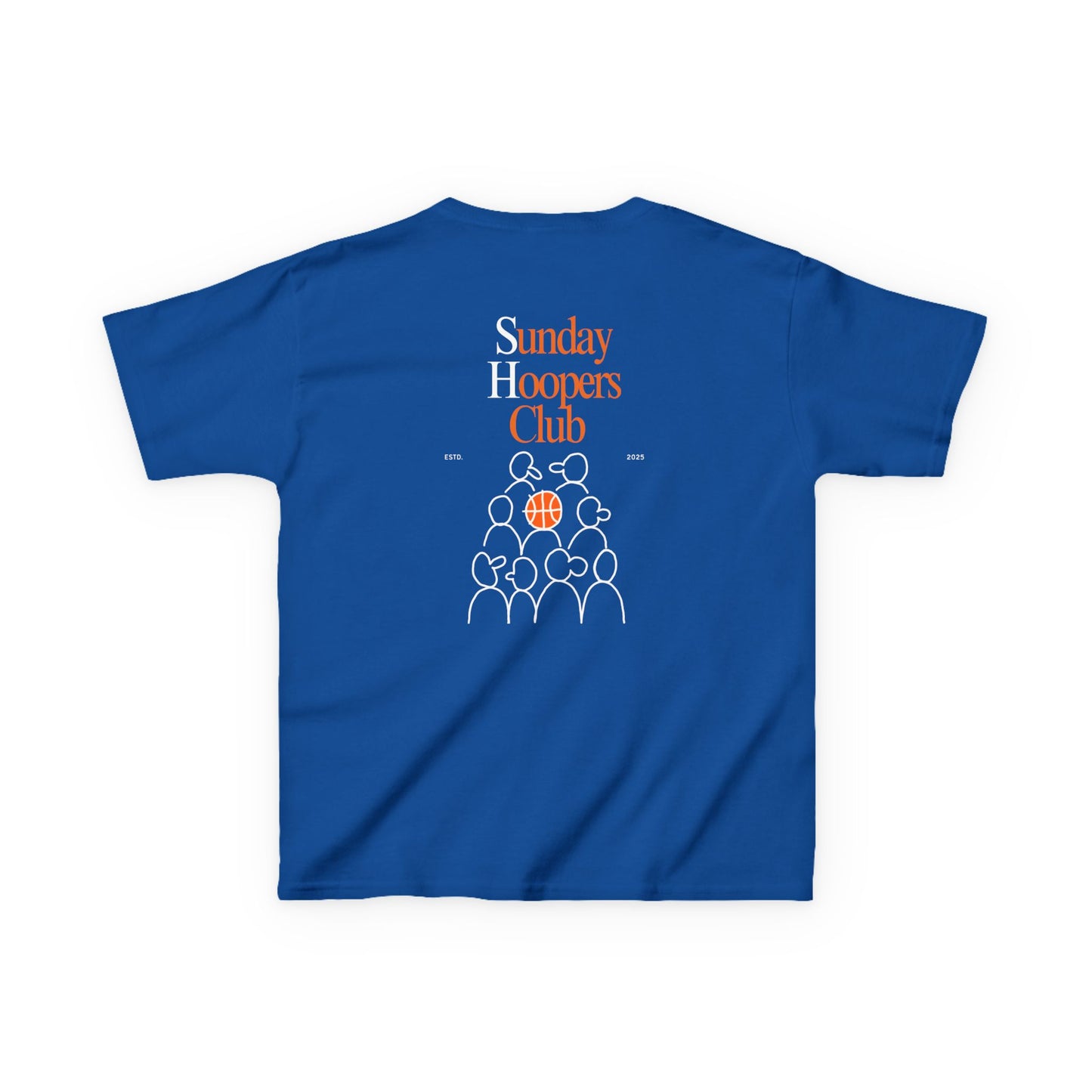 Kids "Sunday Hoopers Club" Tee, Unisex Cotton Tee, Casual Everyday Wear