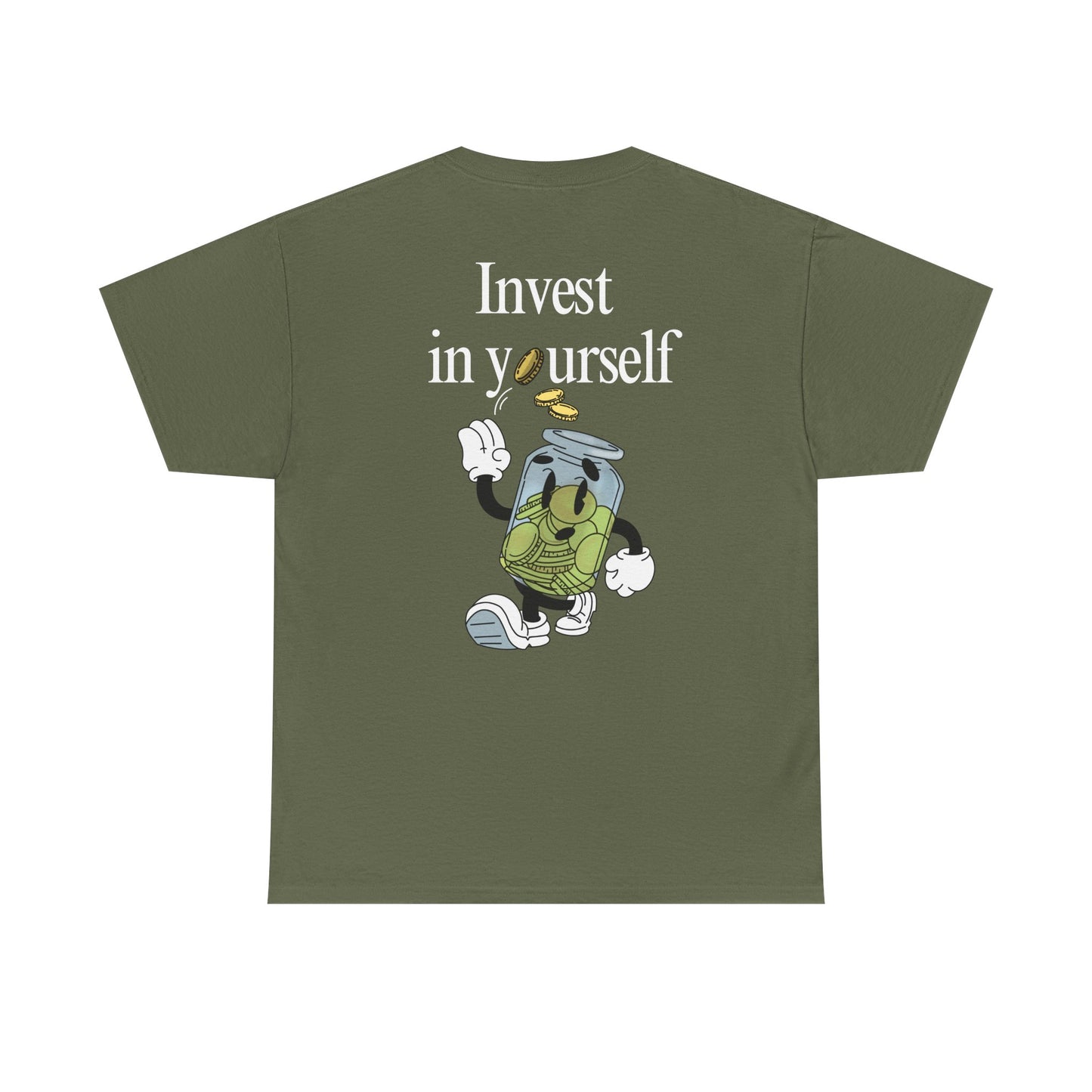 "Invest in Yourself" Tee, Unisex Cotton Tee, Casual Everyday Wear