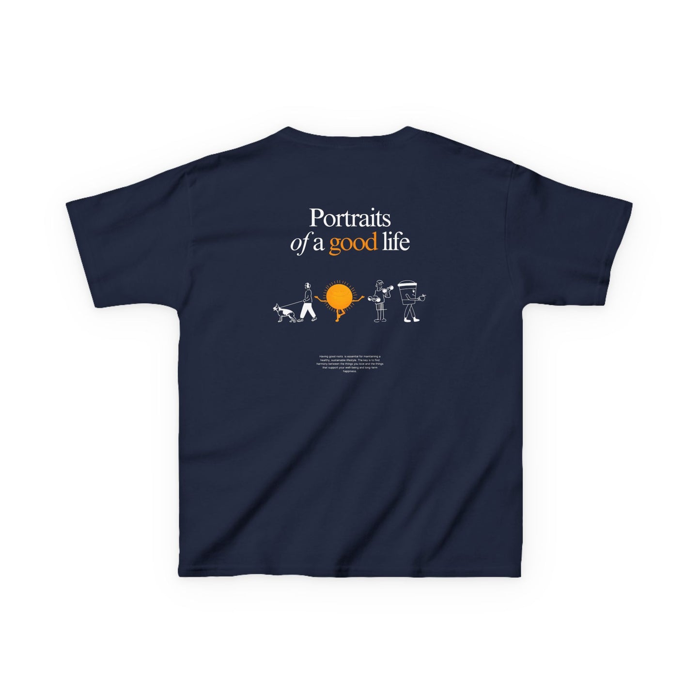Kids "Portraits of a Good Life" Tee, Unisex Cotton Tee, Casual Everyday Wear
