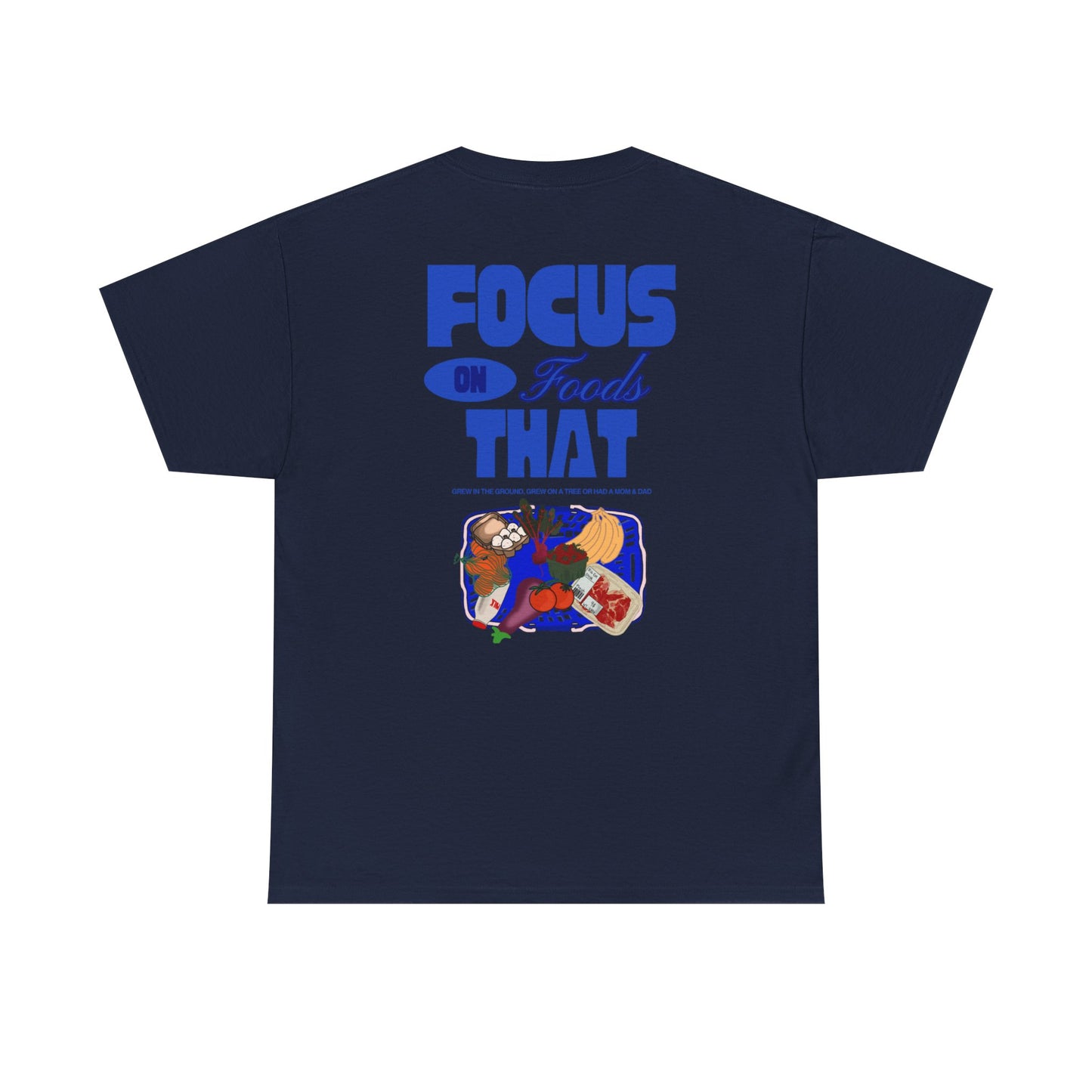 Focus on foods Tee, Unisex Cotton Tee, Casual Everyday Wear