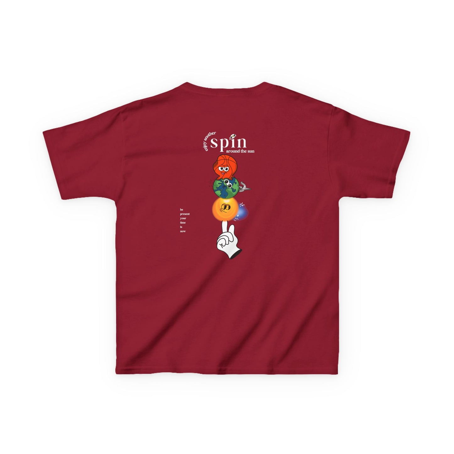 Kids "Be Present" Tee, Unisex Cotton Tee, Casual Everyday Wear