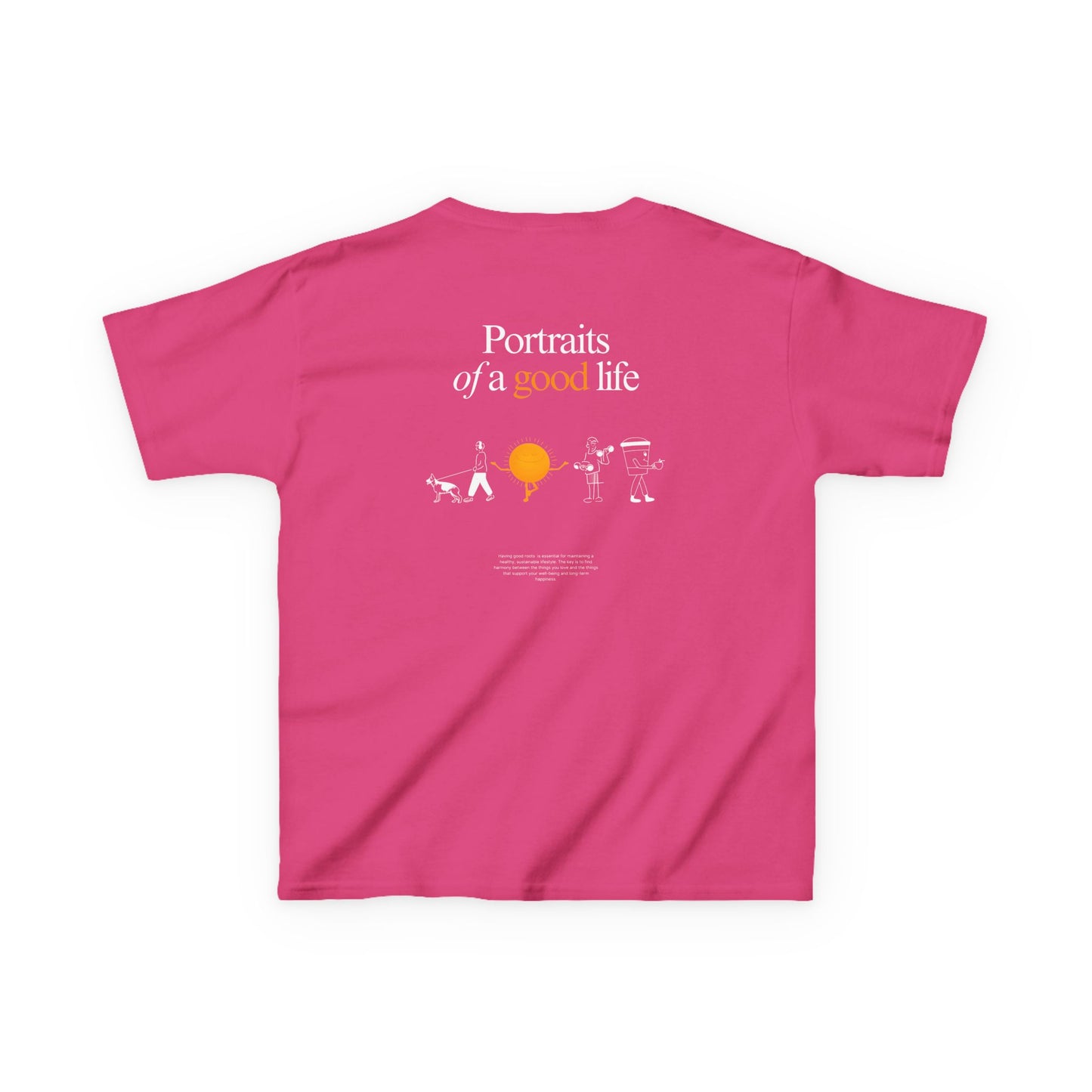 Kids "Portraits of a Good Life" Tee, Unisex Cotton Tee, Casual Everyday Wear