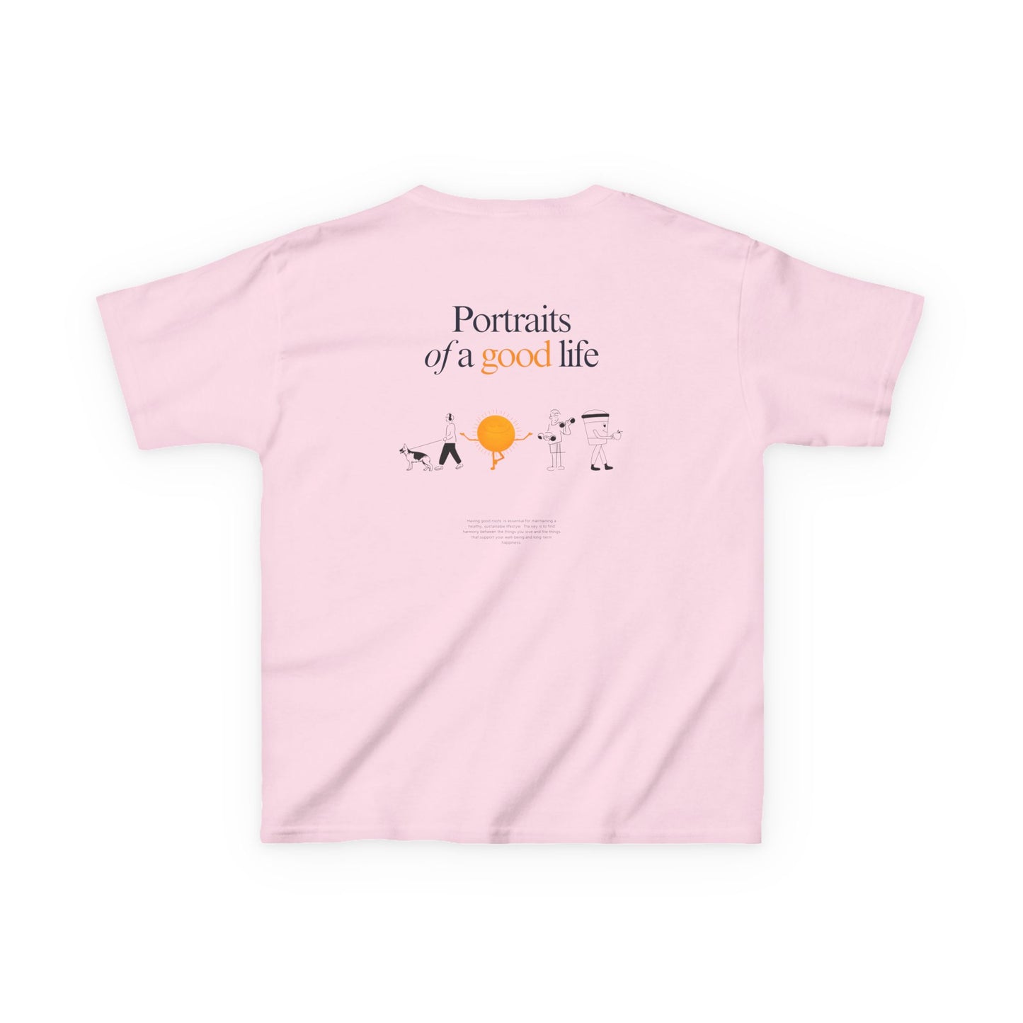 Kids "Portraits of a Good Life" Tee, Unisex Cotton Tee, Casual Everyday Wear