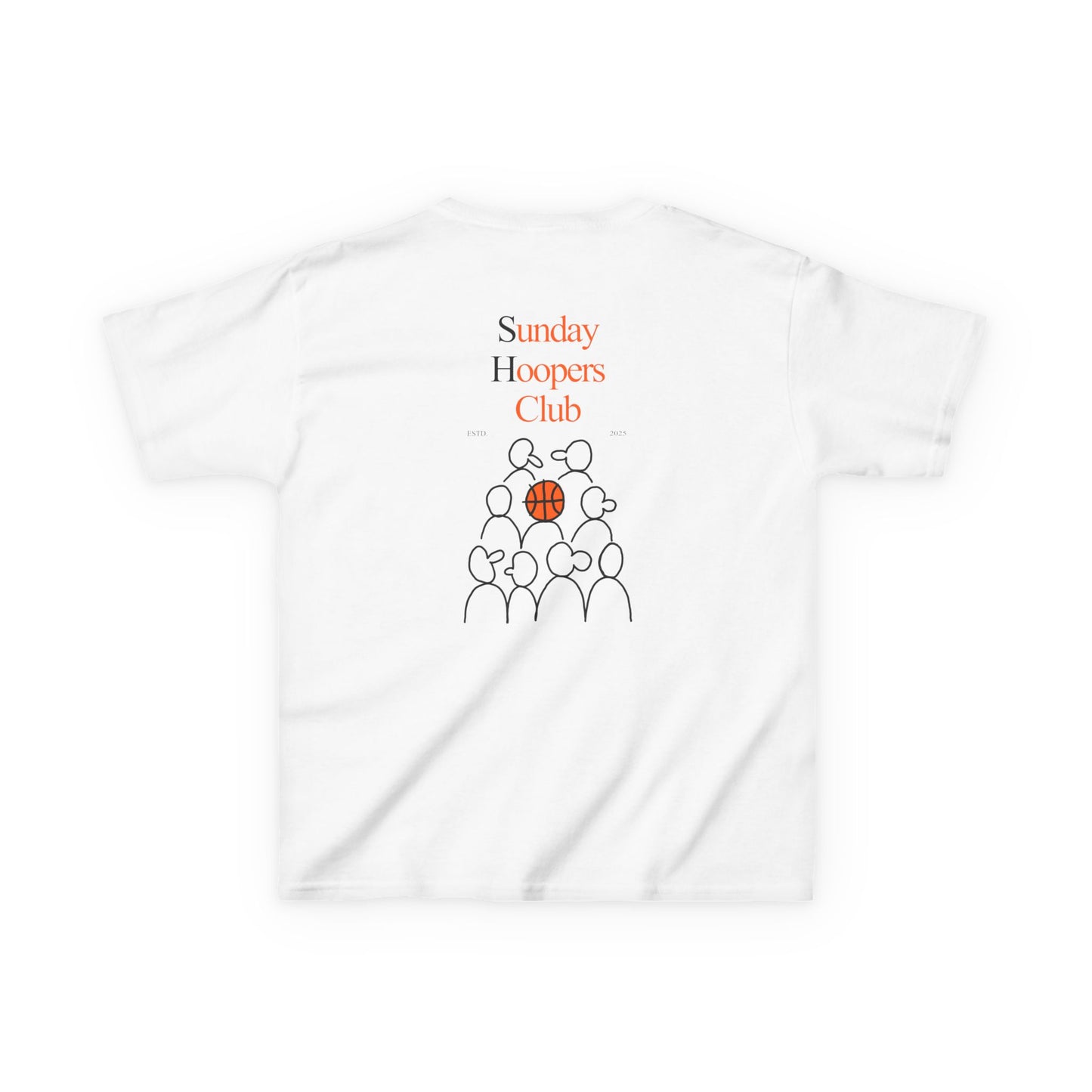Kids "Sunday Hoopers Club" Tee, Unisex Cotton Tee, Casual Everyday Wear