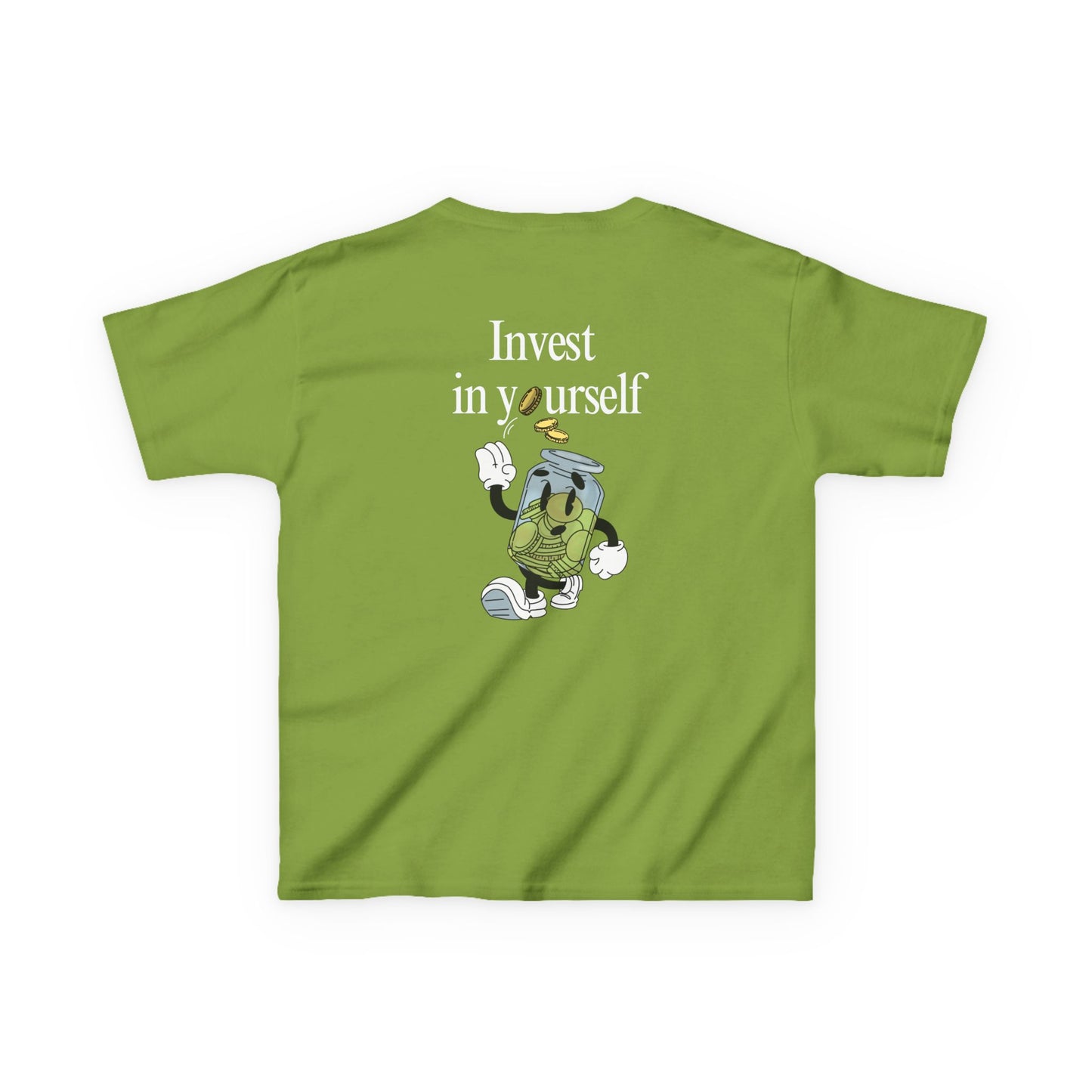 Kids "Invest in Yourself" Tee, Unisex Cotton Tee, Casual Everyday Wear