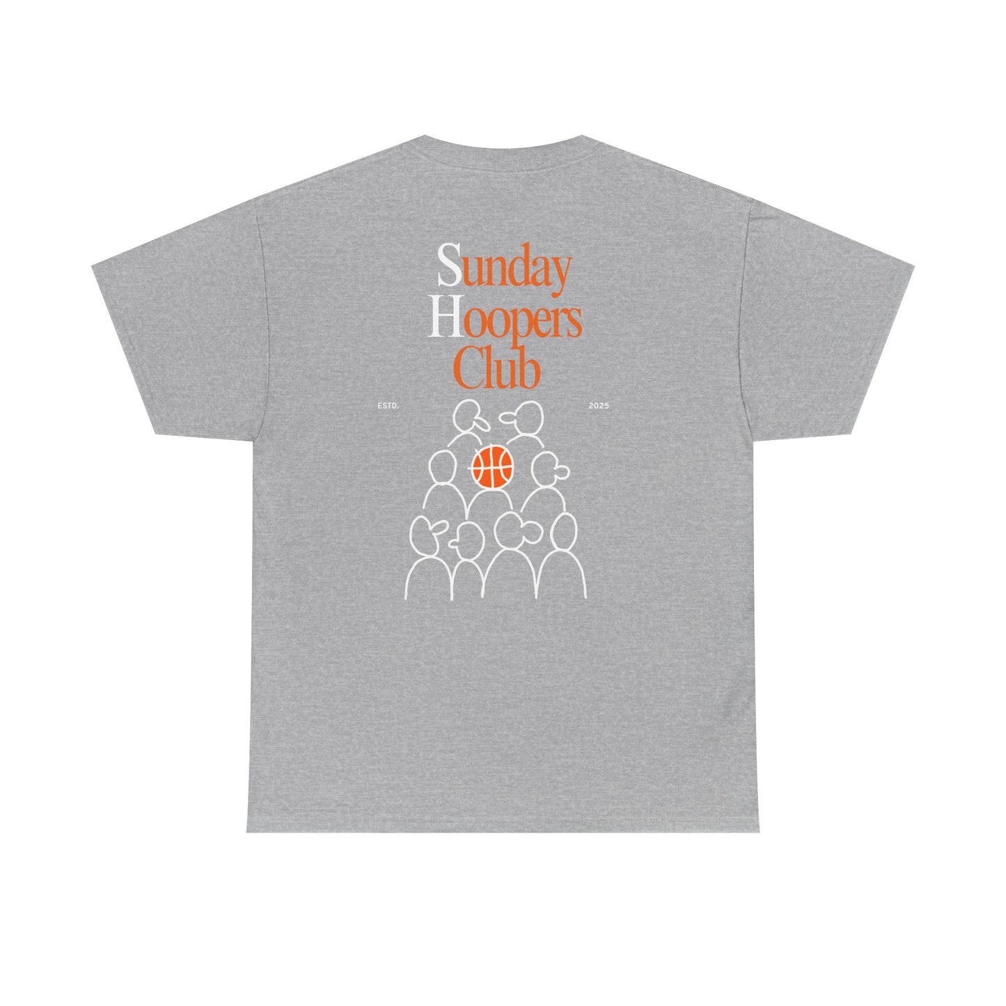 "Sunday Hoopers Club" Tee, Unisex Cotton Tee, Casual Everyday Wear