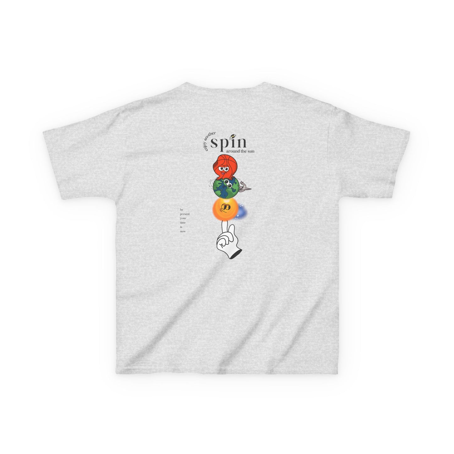 Kids "Be Present" Tee, Unisex Cotton Tee, Casual Everyday Wear