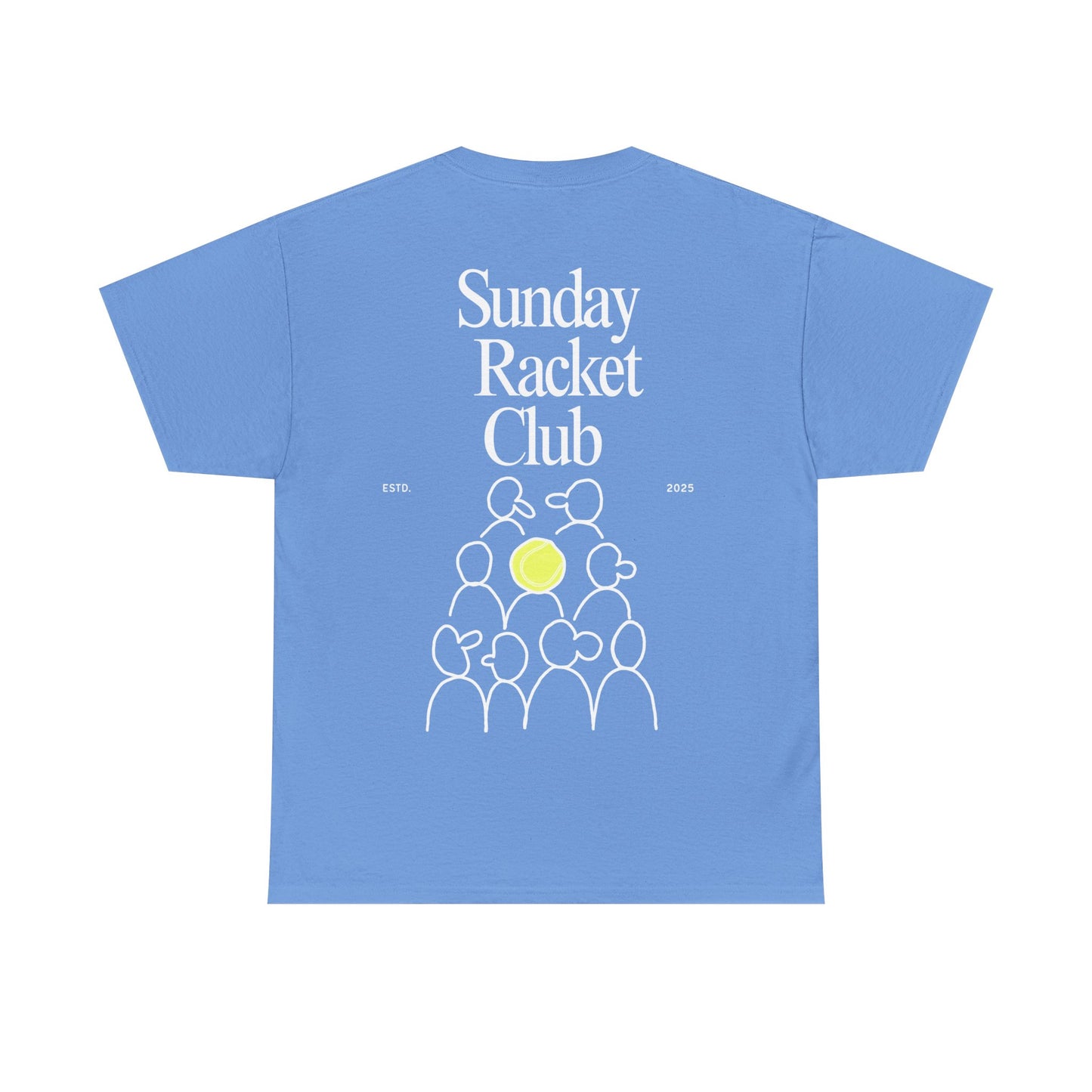 Sunday Racket Club Tee, Unisex Cotton Tee, Casual Everyday Wear