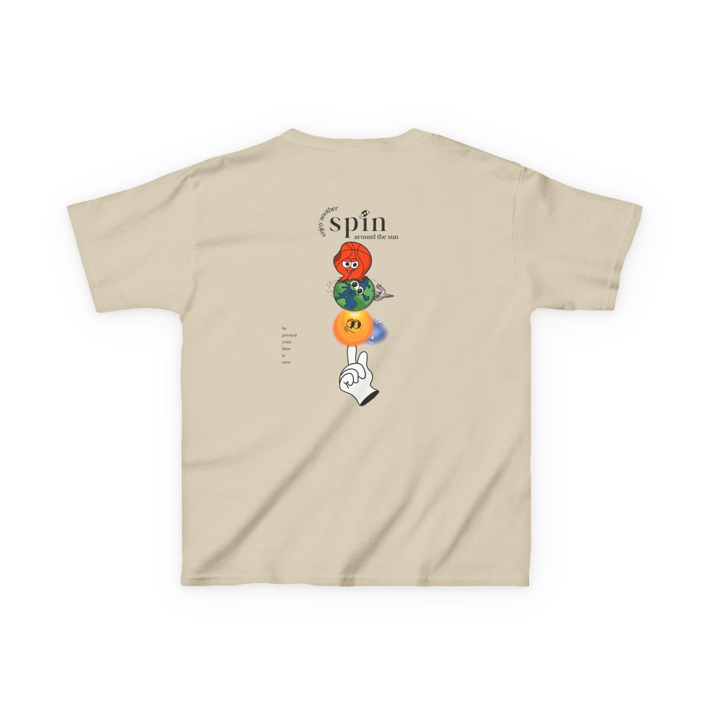 Kids "Be Present" Tee, Unisex Cotton Tee, Casual Everyday Wear