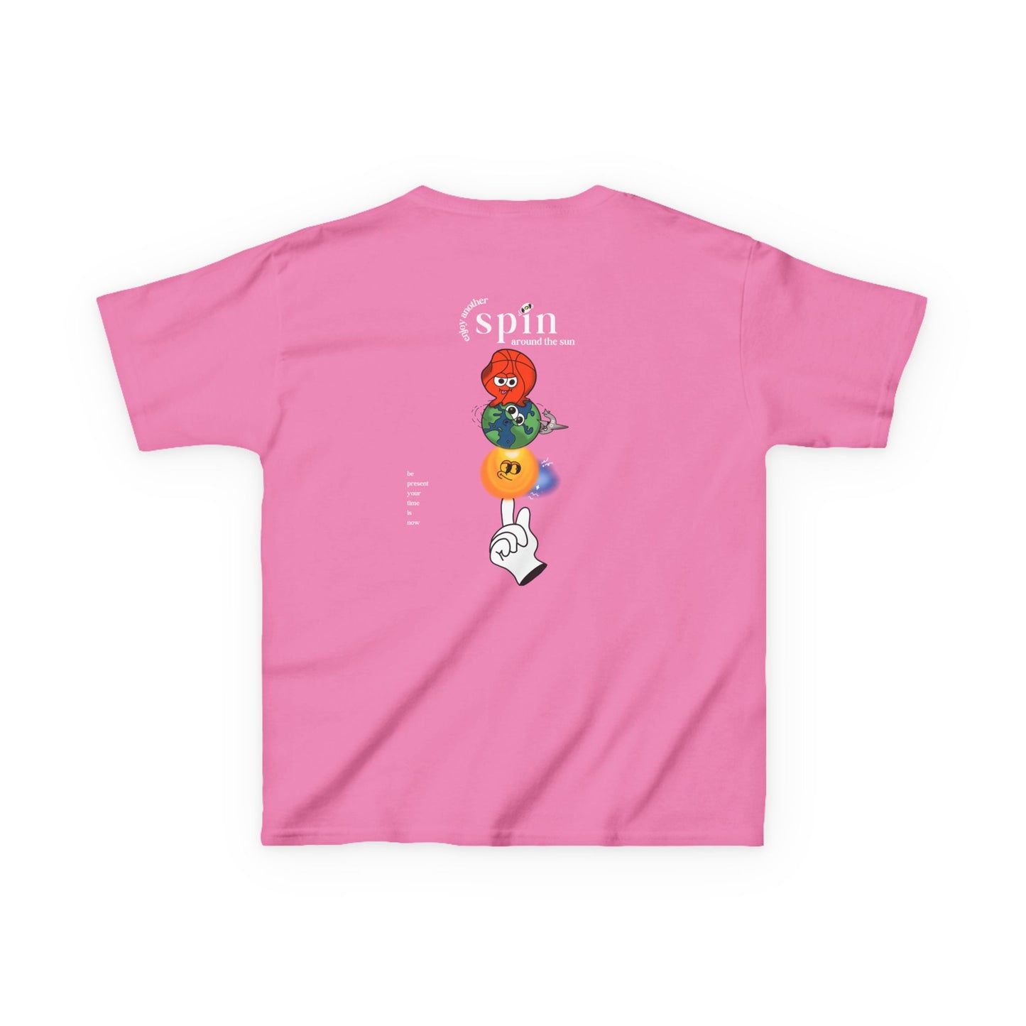 Kids "Be Present" Tee, Unisex Cotton Tee, Casual Everyday Wear