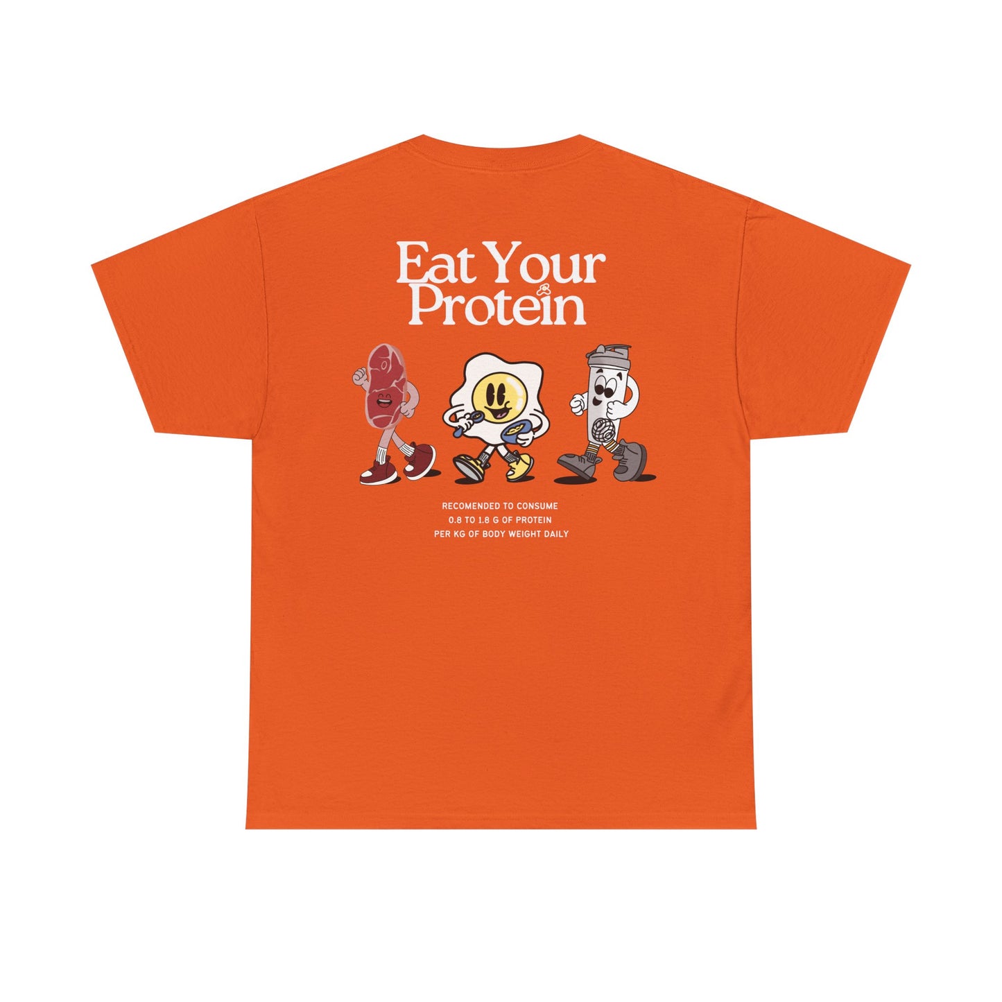 "Eat Your Protein" Tee, Unisex Cotton Tee, Casual Everyday Wear