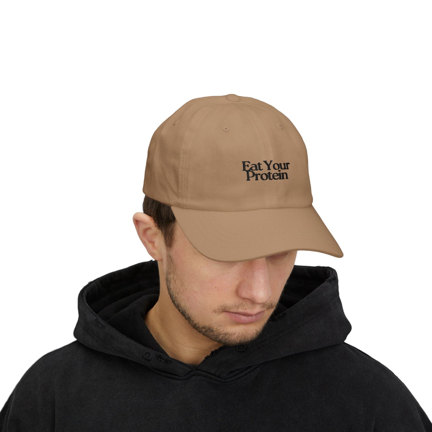 "Eat Your Protein" Classic Dad Cap Embroidery