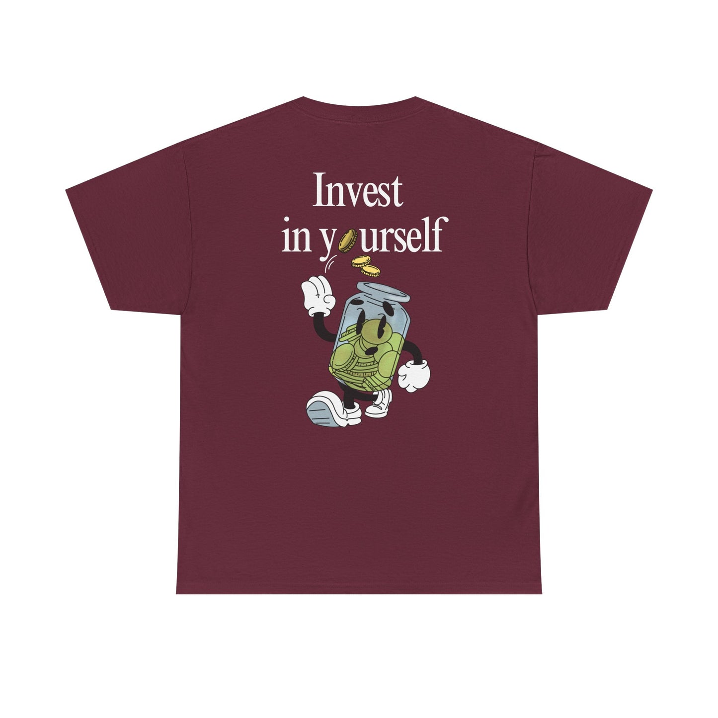 "Invest in Yourself" Tee, Unisex Cotton Tee, Casual Everyday Wear