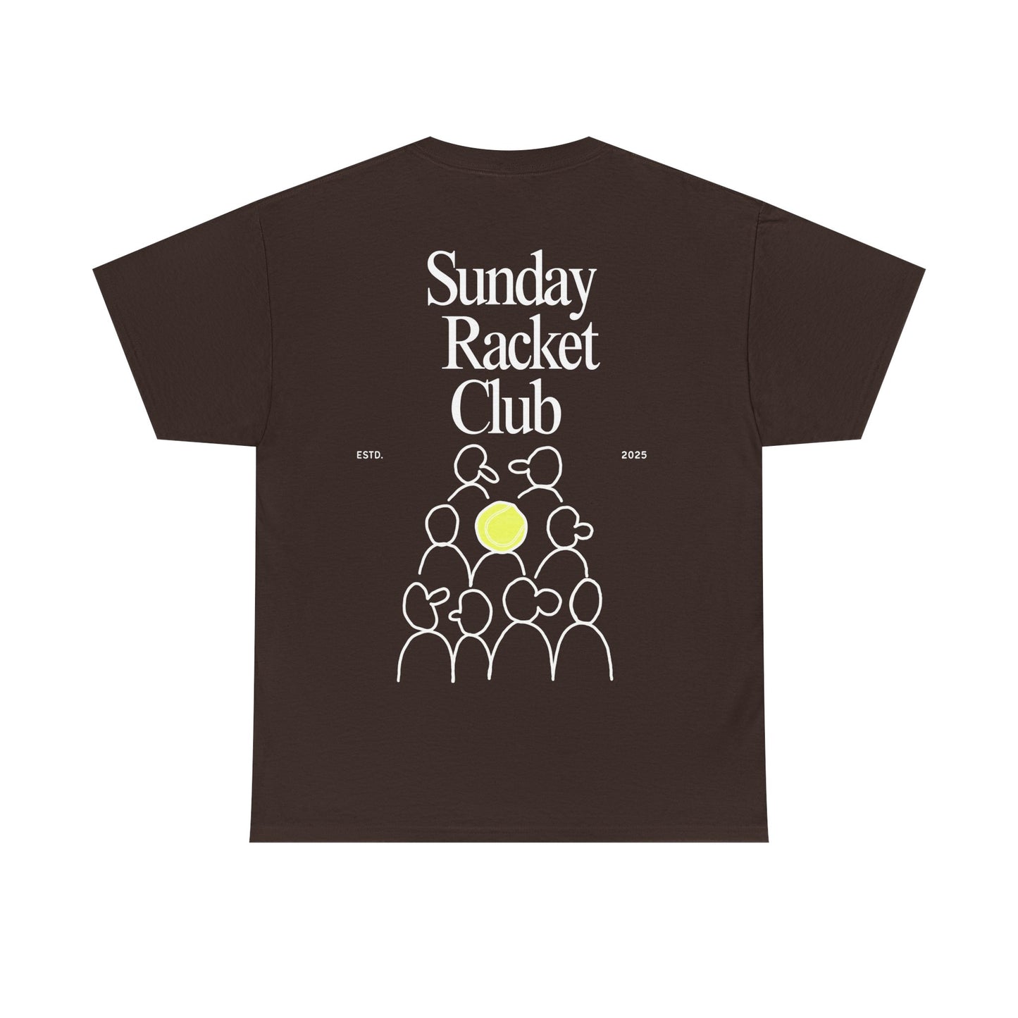Sunday Racket Club Tee, Unisex Cotton Tee, Casual Everyday Wear