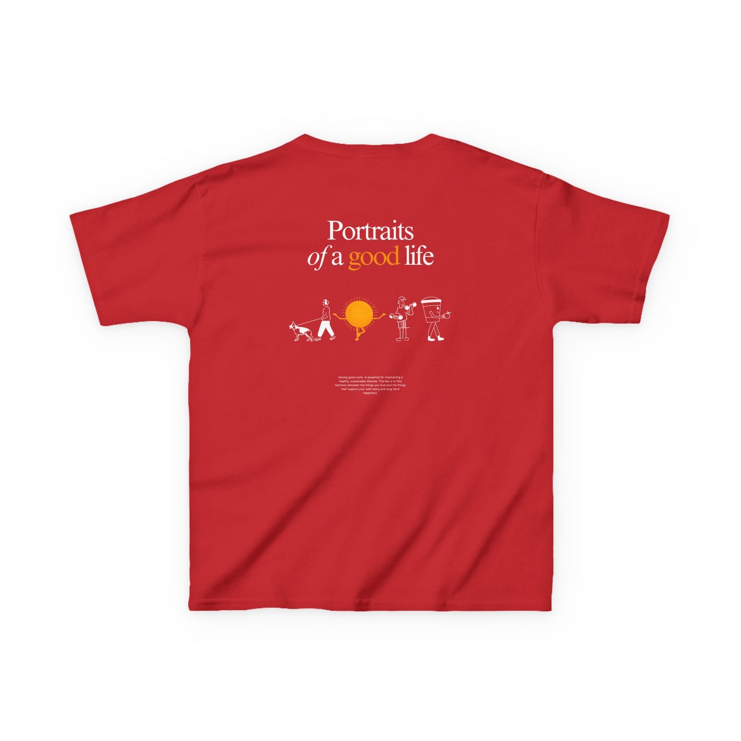 Kids "Portraits of a Good Life" Tee, Unisex Cotton Tee, Casual Everyday Wear