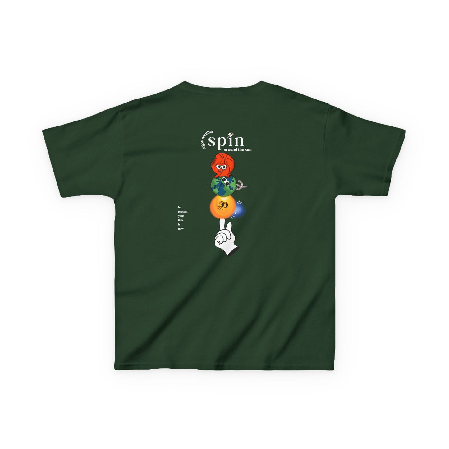 Kids "Be Present" Tee, Unisex Cotton Tee, Casual Everyday Wear
