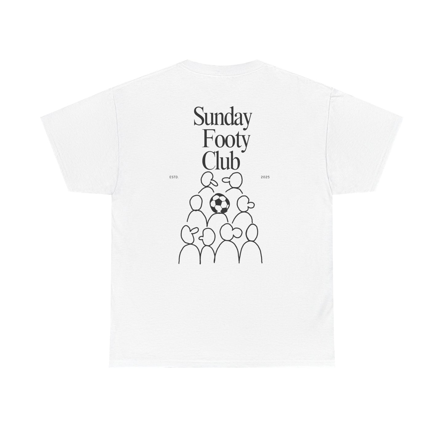 Sunday Footy Club Tee, Unisex Cotton Tee, Casual Everyday Wear