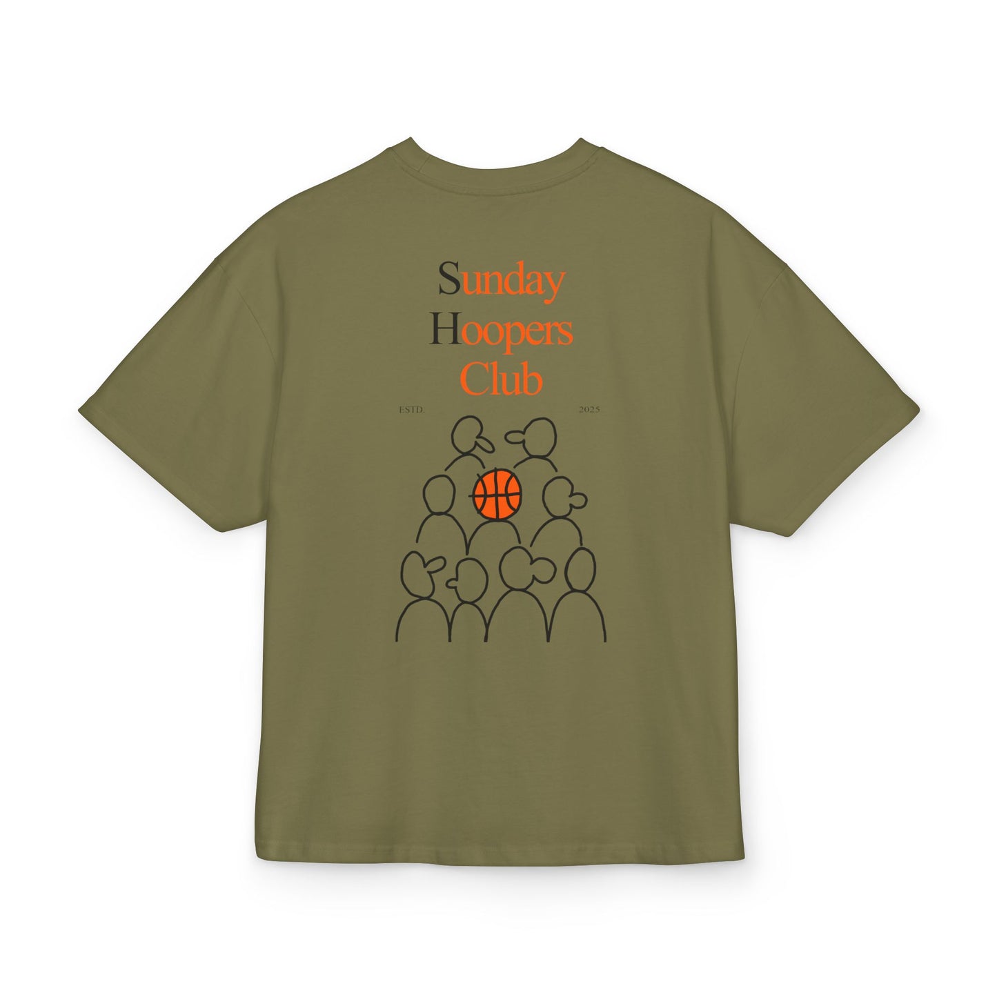 Sunday Hoopers Club Unisex Ultra Heavy Oversized Cotton Box Tee