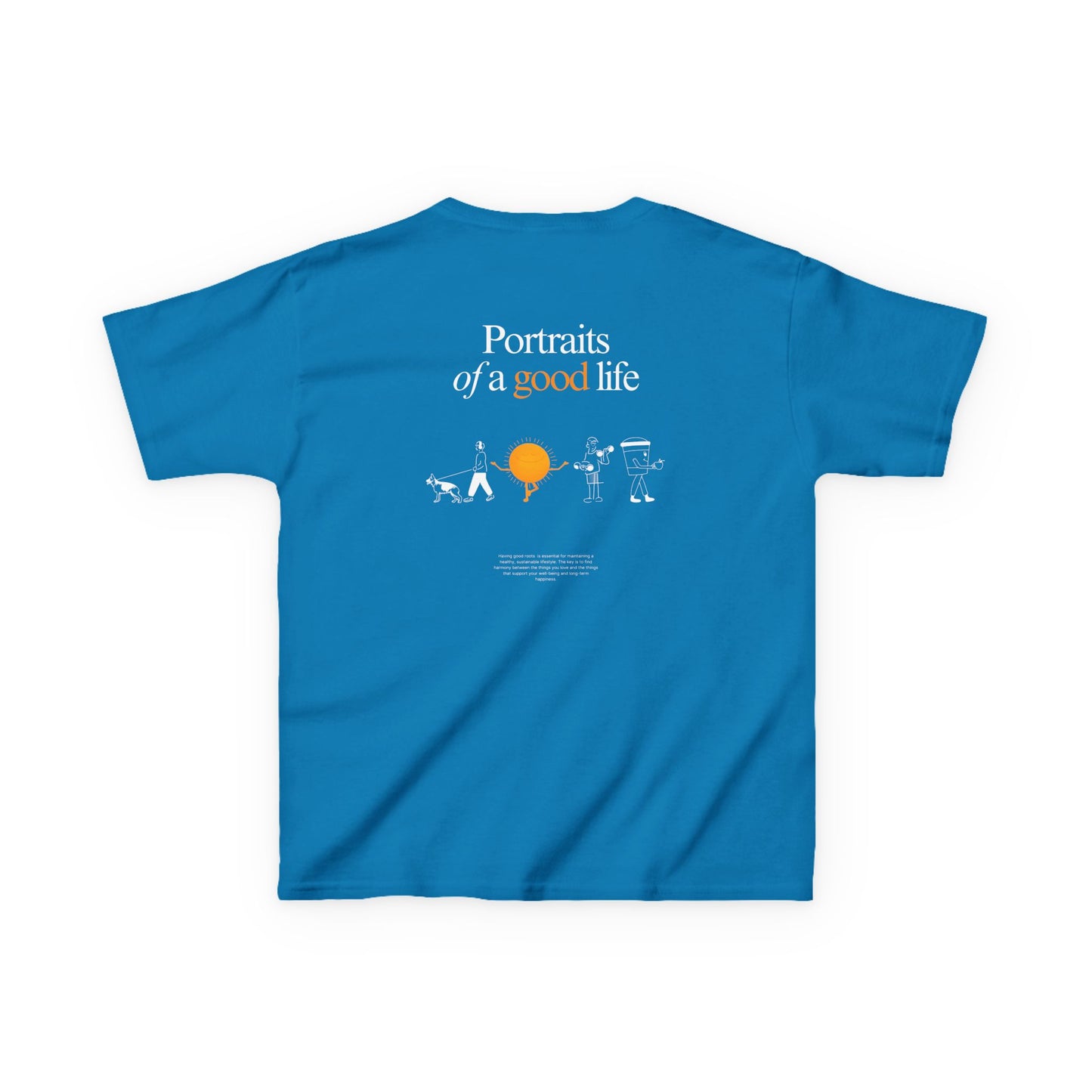 Kids "Portraits of a Good Life" Tee, Unisex Cotton Tee, Casual Everyday Wear