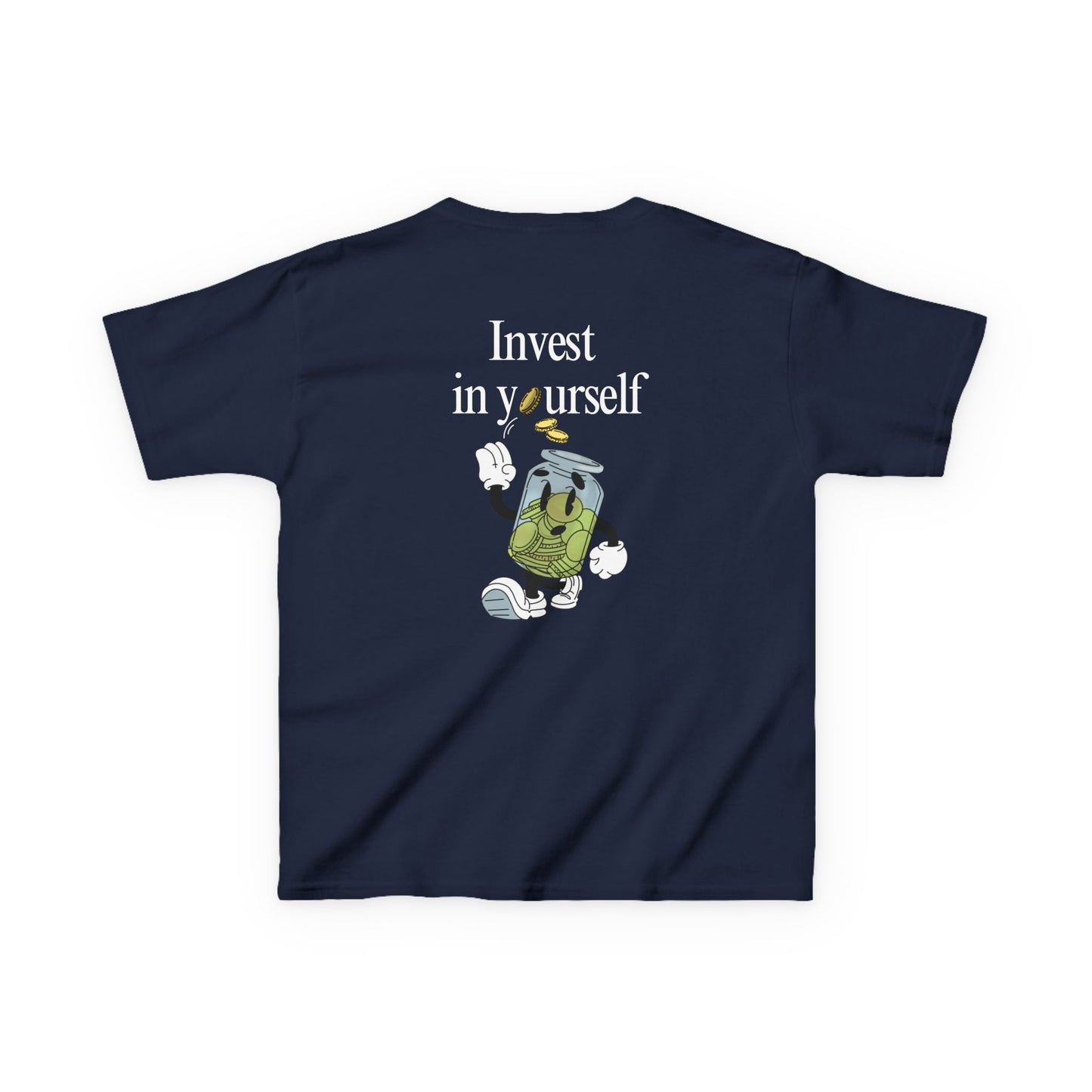 Kids "Invest in Yourself" Tee, Unisex Cotton Tee, Casual Everyday Wear