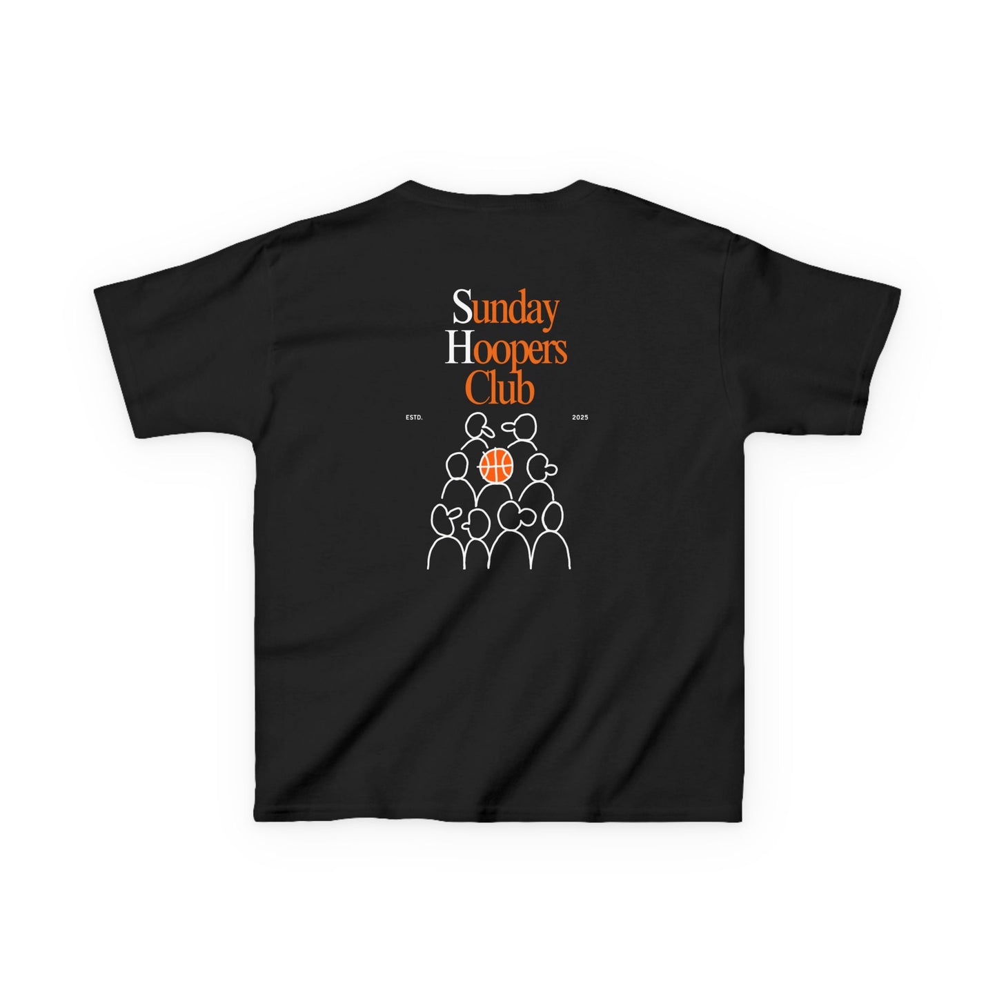 Kids "Sunday Hoopers Club" Tee, Unisex Cotton Tee, Casual Everyday Wear
